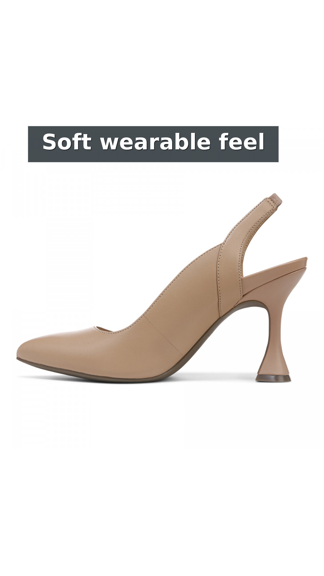 Vionic Adalena Women's Slingback Heeled Dress Shoe style detail 9: Soft wearable feel