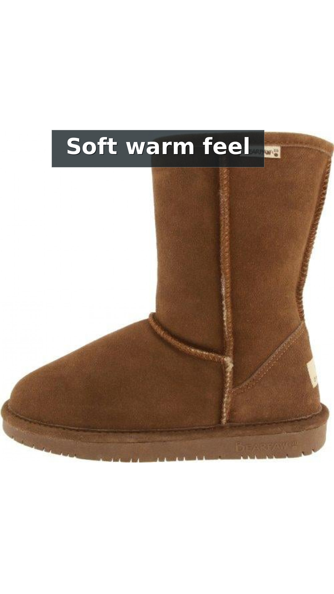 Bearpaw Emma Short - 8 inch Sheepskin Boots - 608W style detail 6: Soft warm feel