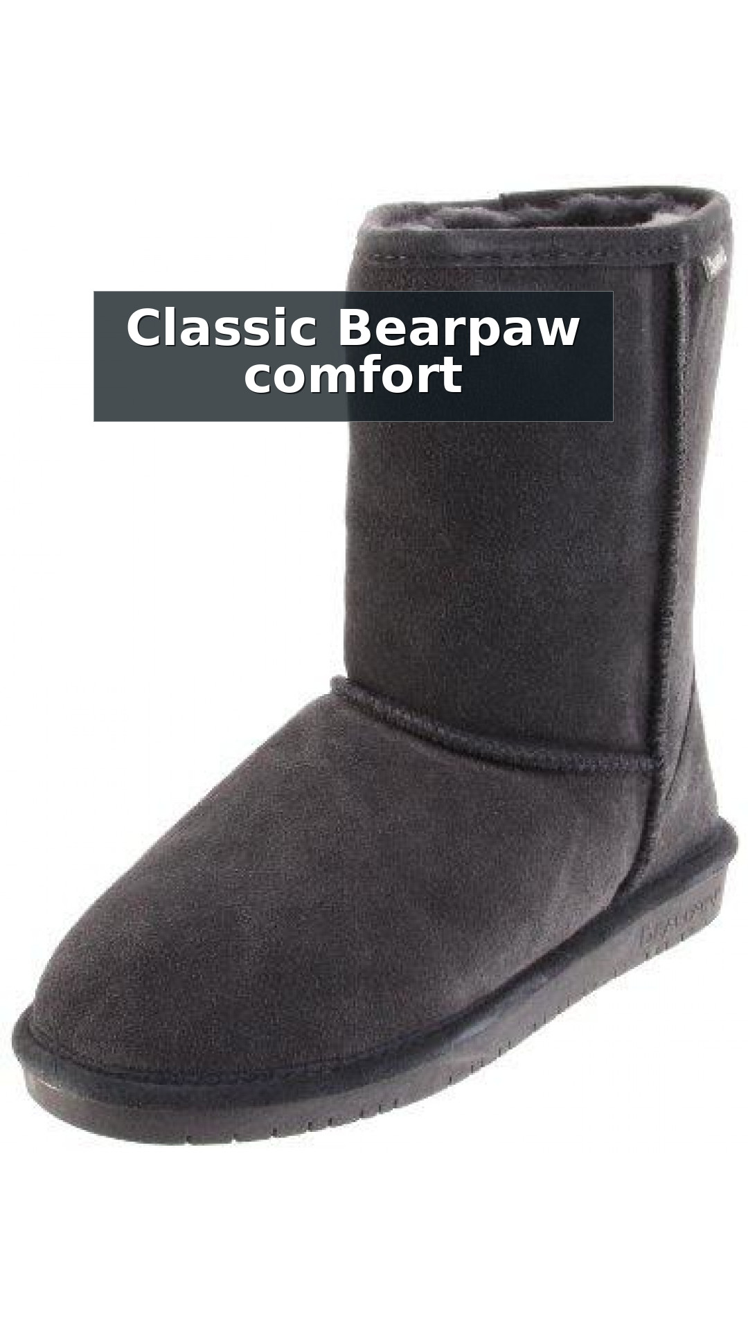 Bearpaw Emma Short - 8 inch Sheepskin Boots - 608W style detail 8: Classic Bearpaw comfort