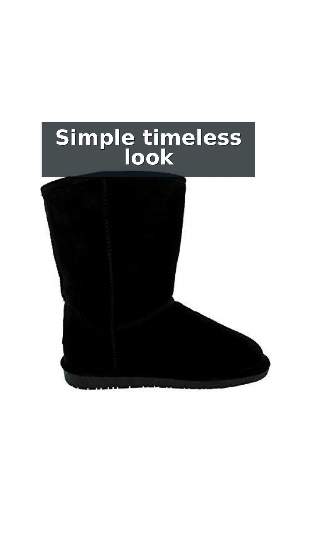 Bearpaw Emma Short - 8 inch Sheepskin Boots - 608W style detail 9: Simple timeless look