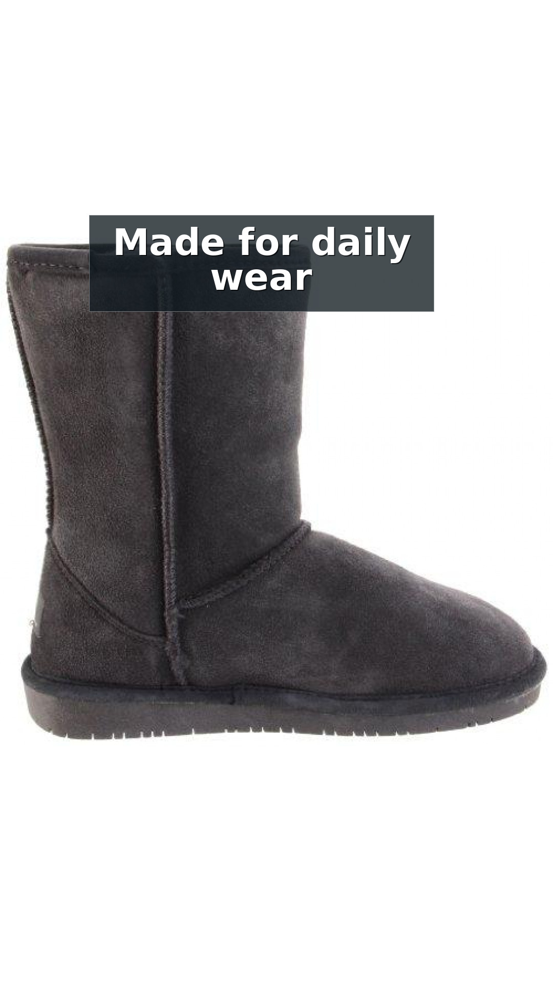 Bearpaw Emma Short - 8 inch Sheepskin Boots - 608W style detail 10: Made for daily wear