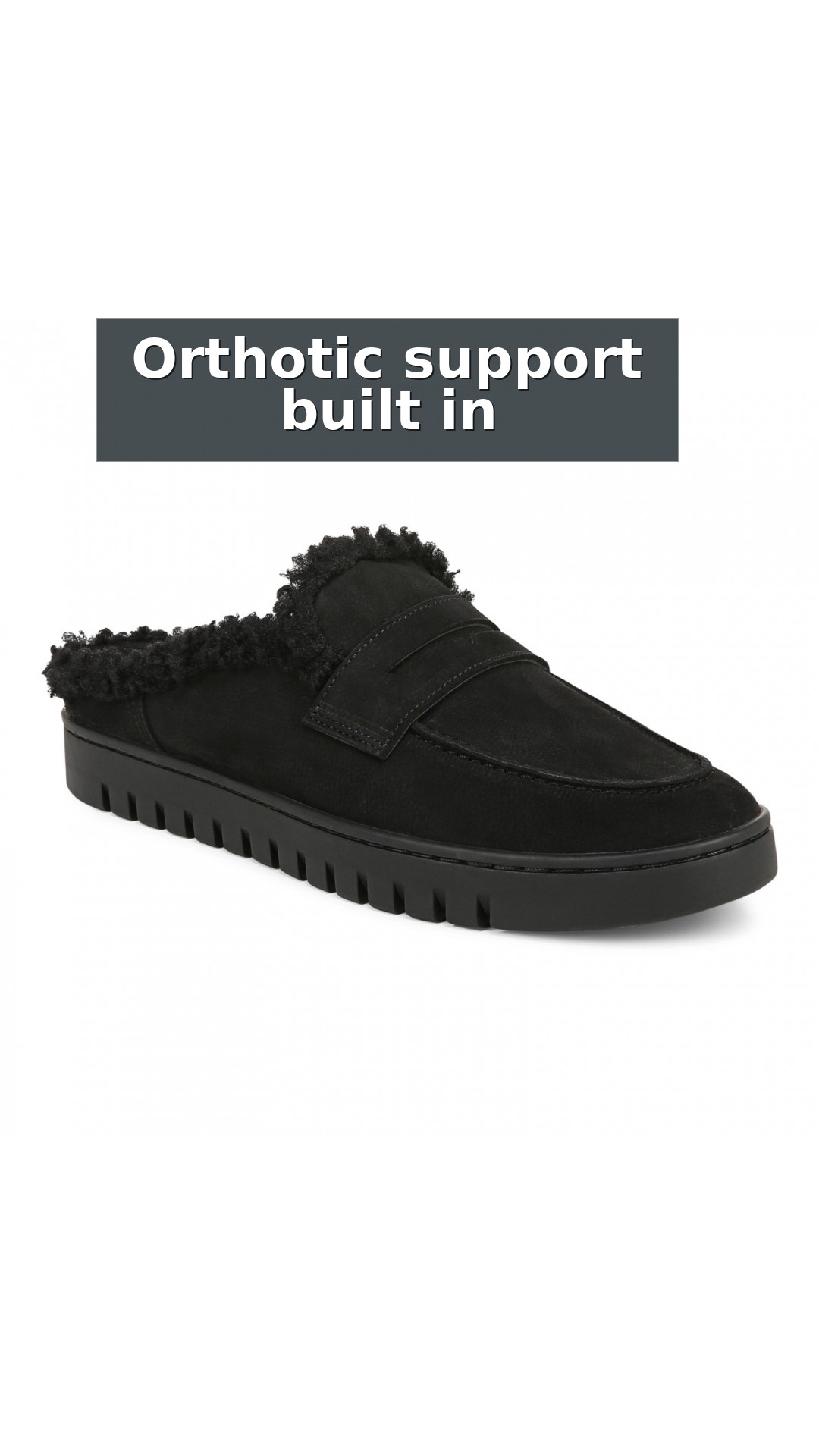 Vionic Uptown Mule - Women's Comfortable Orthotic Clog Shoe style detail 2: Orthotic support built in