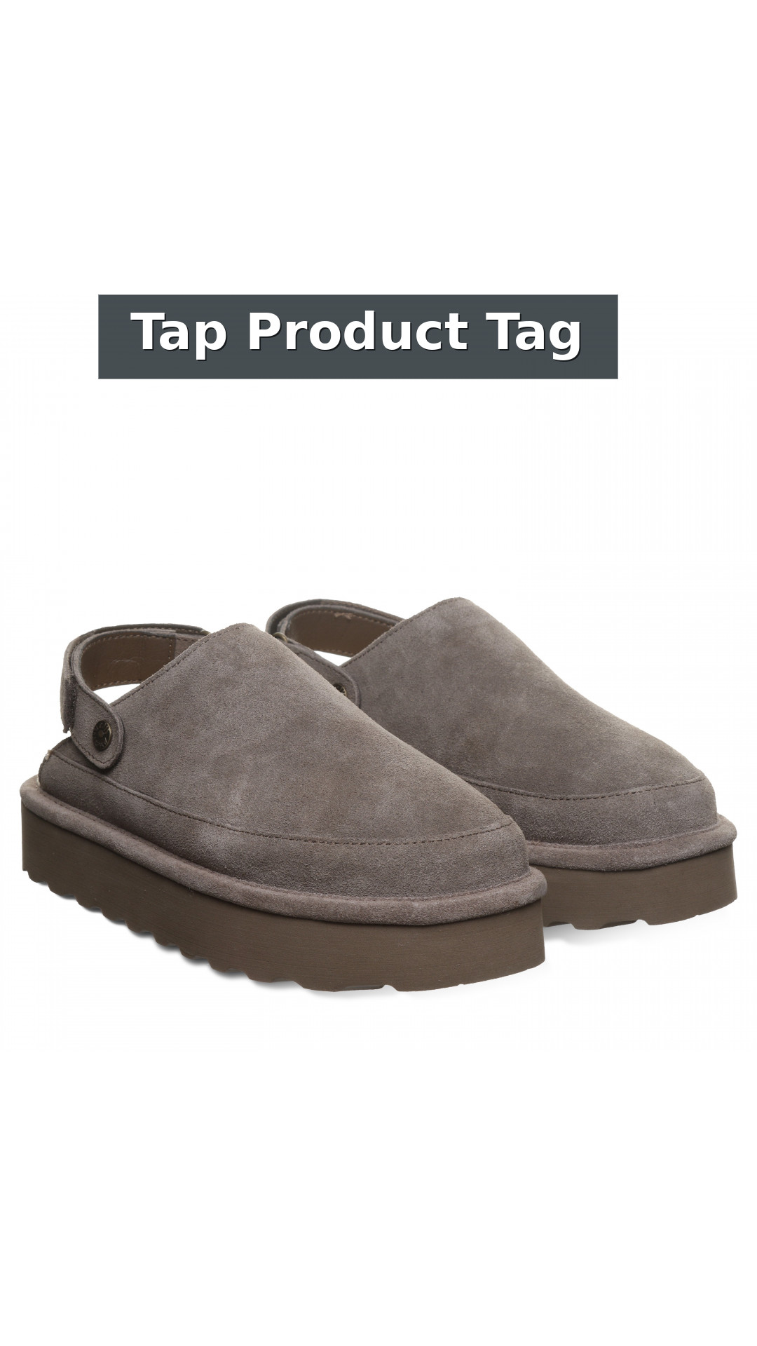 Bearpaw Brooke Women's Shoe - 3355w Women's Cozy Slip-on Clog style detail 12: Tap Product Tag