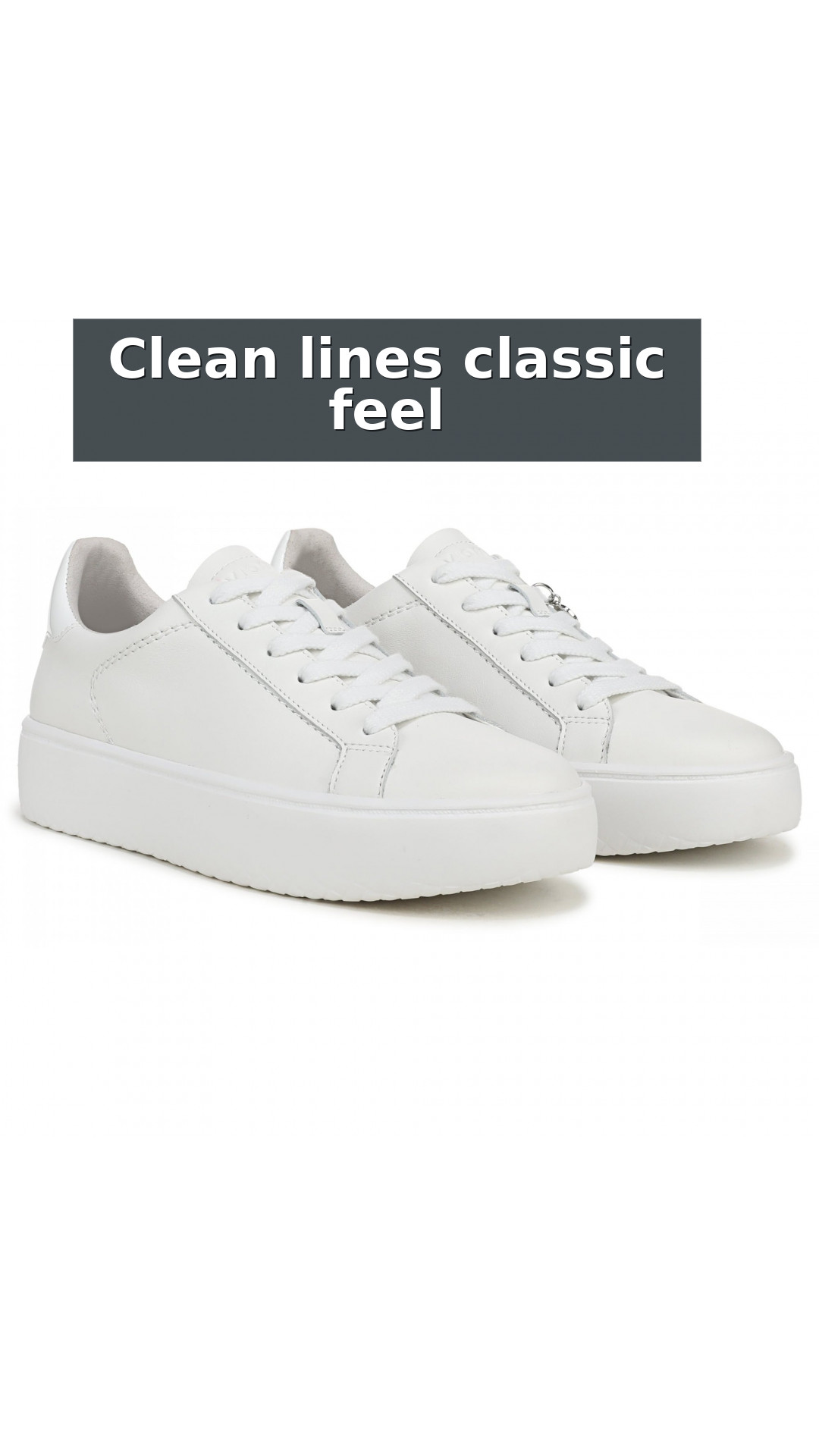 Vionic Emilia Women's Fashion Sneakers style detail 10: Clean lines classic feel
