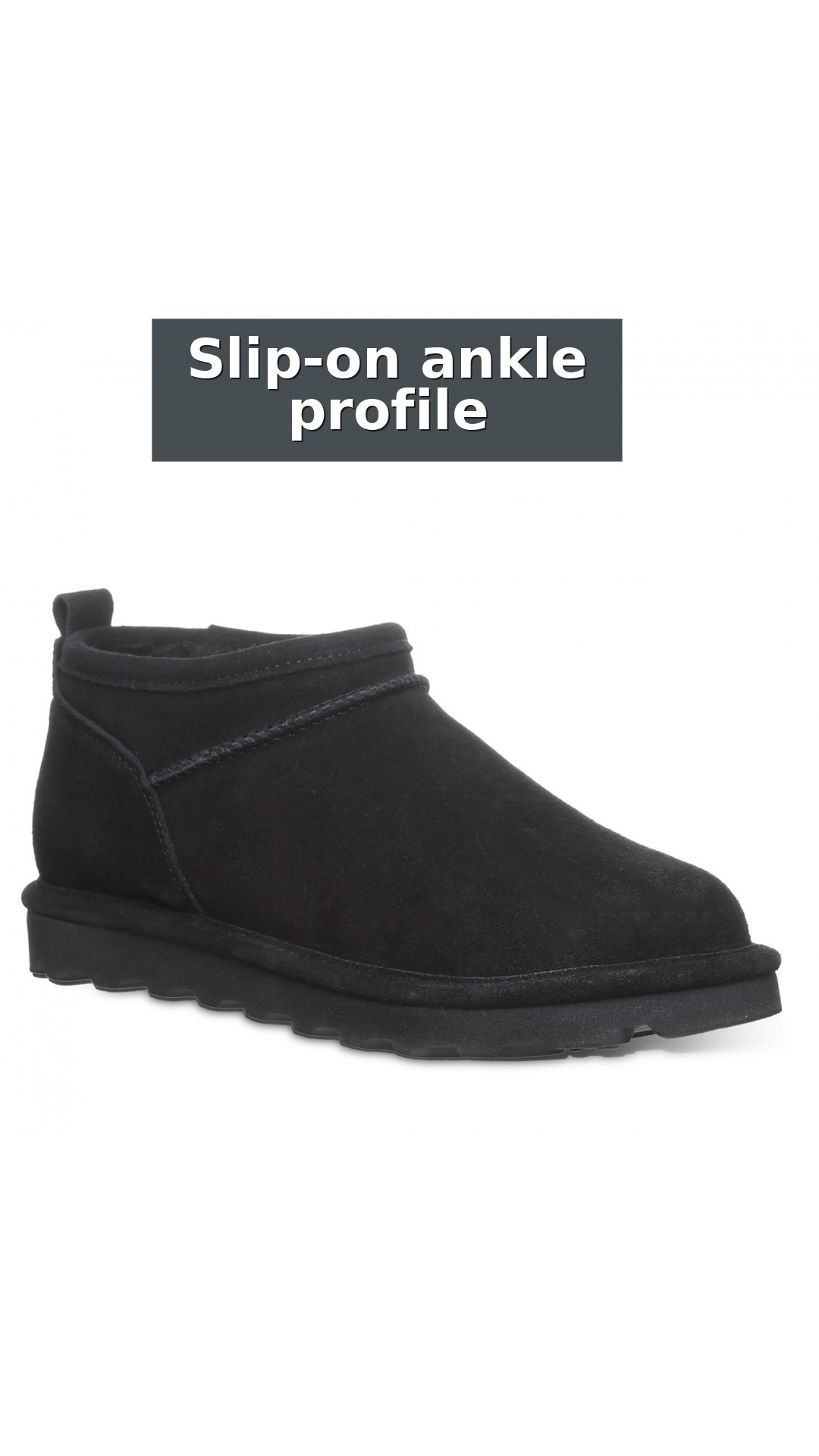 Bearpaw Super Shorty Women's Boots style detail 4: Slip-on ankle profile