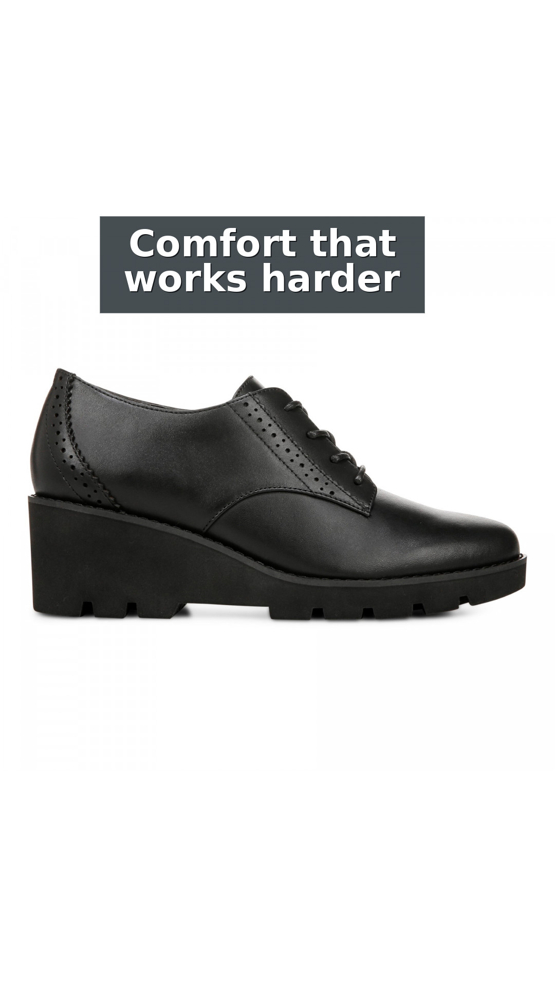 Vionic Anaheim Women's Comfort Wedge Oxford Derby Shoe style detail 6: Comfort that works harder