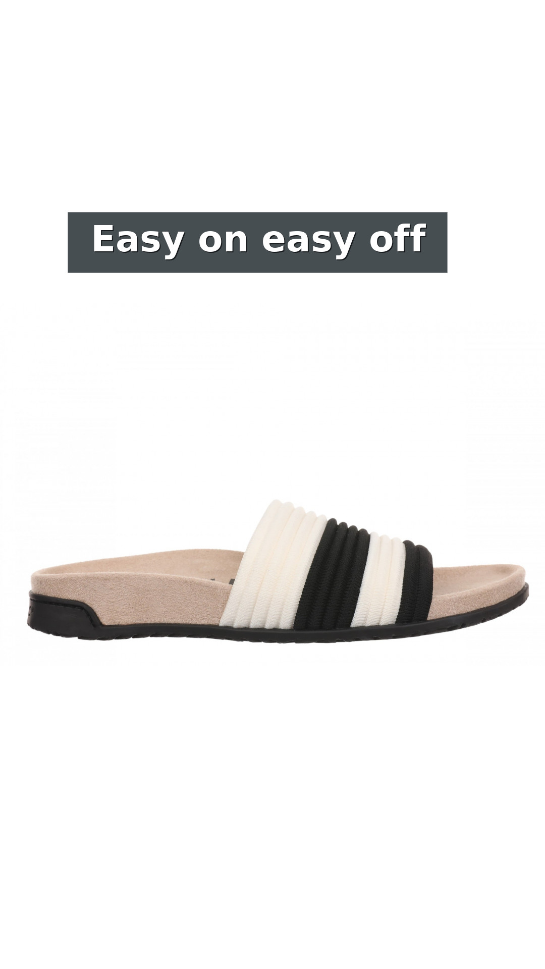 Vionic Evie Knit Women's Comfortable Supportive Slide Sandal style detail 6: Easy on easy off