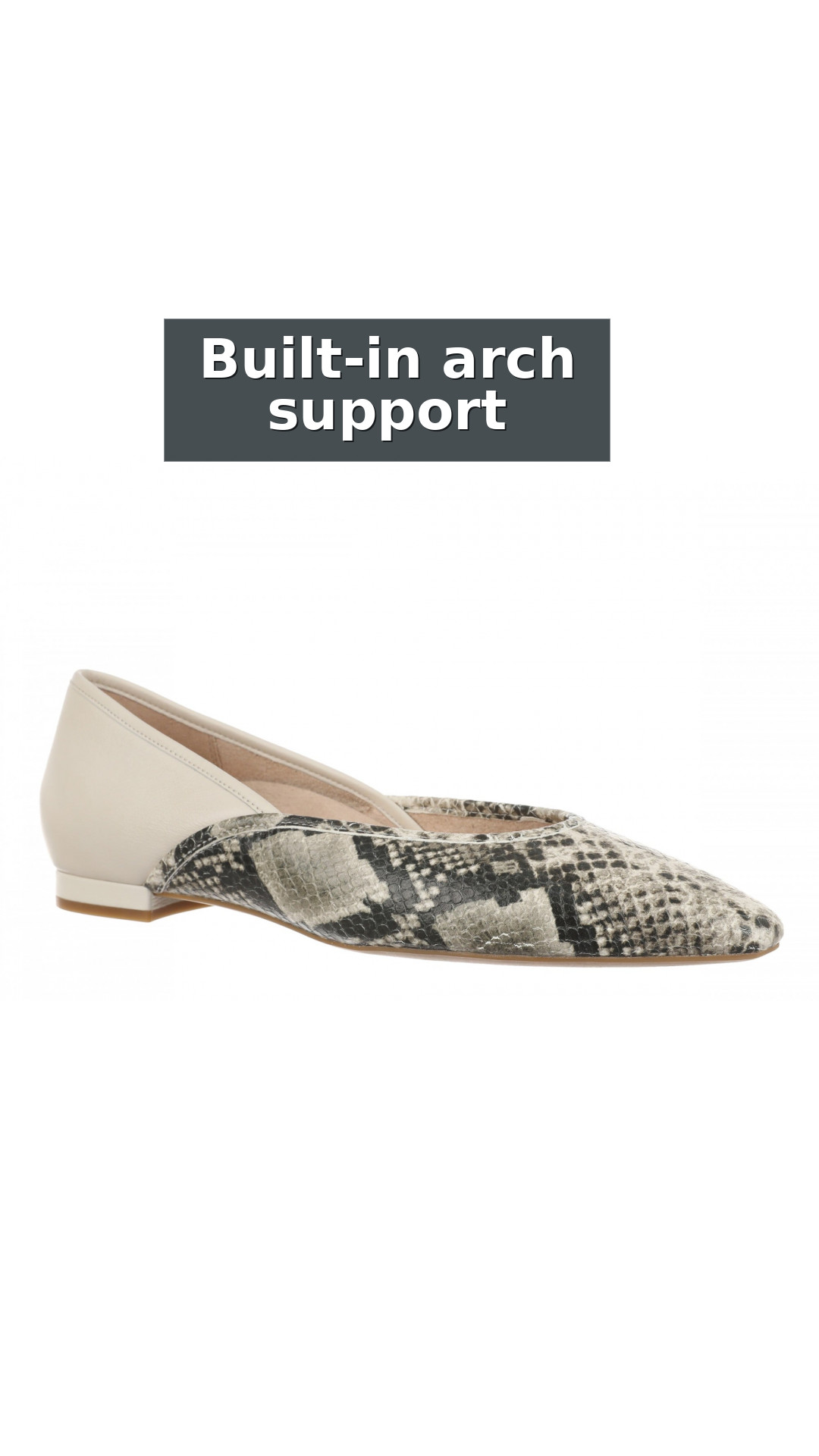 Vionic Gracia Women's Comfort Ballerina Shoe with Arch Support style detail 2: Built-in arch support