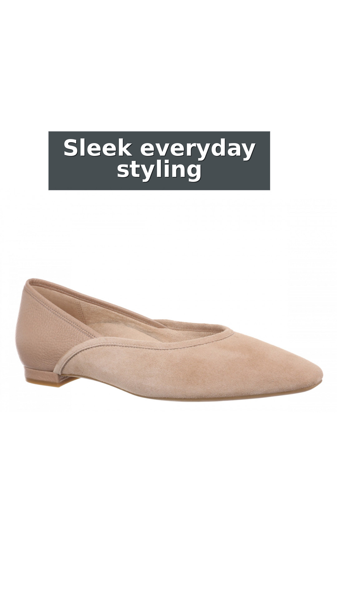 Vionic Gracia Women's Comfort Ballerina Shoe with Arch Support style detail 3: Sleek everyday styling