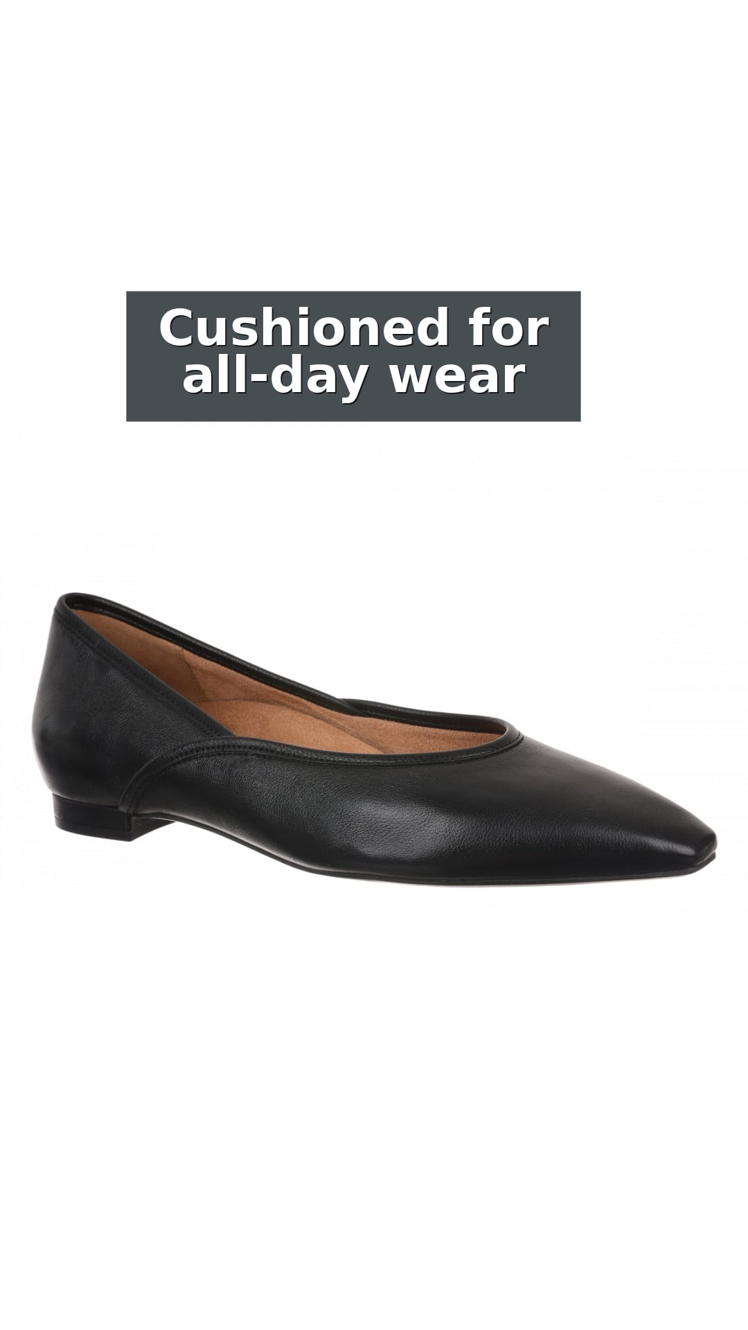 Vionic Gracia Women's Comfort Ballerina Shoe with Arch Support style detail 4: Cushioned for all-day wear
