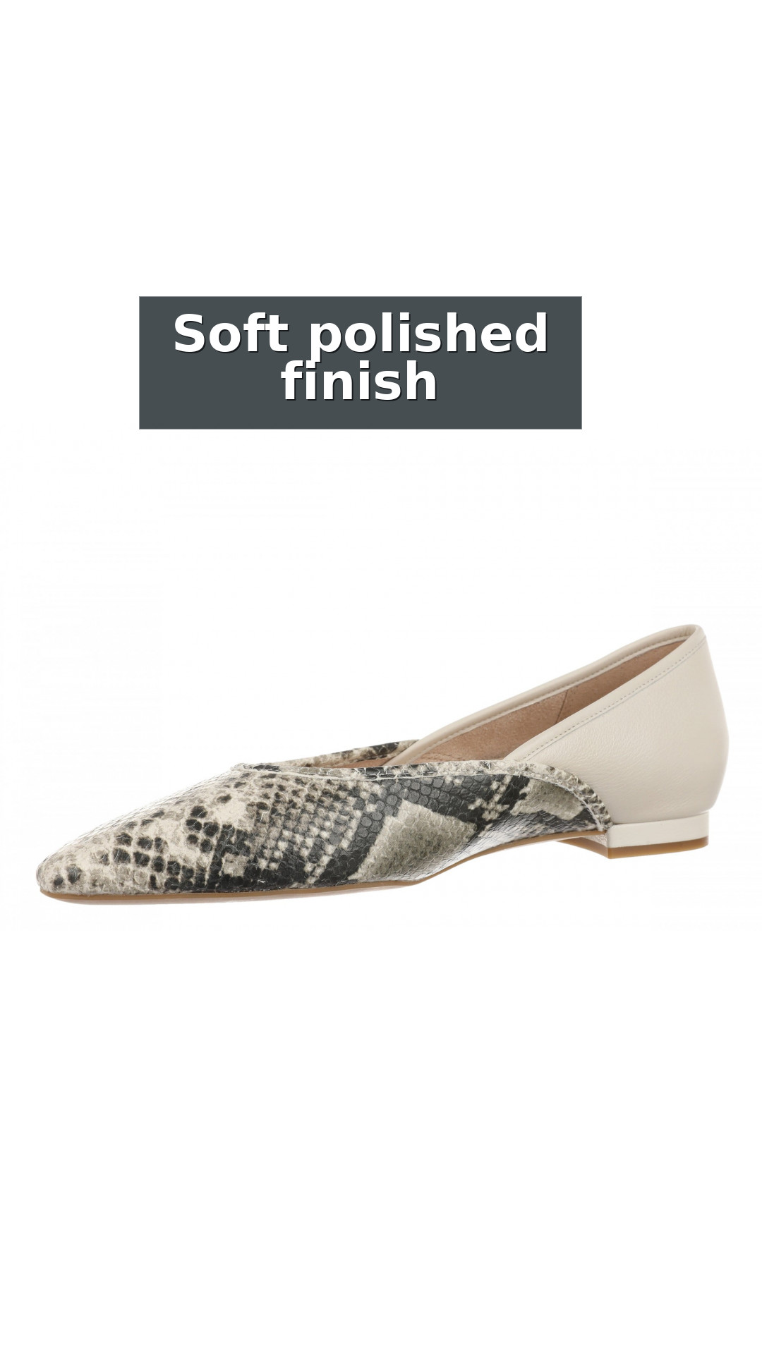 Vionic Gracia Women's Comfort Ballerina Shoe with Arch Support style detail 7: Soft polished finish