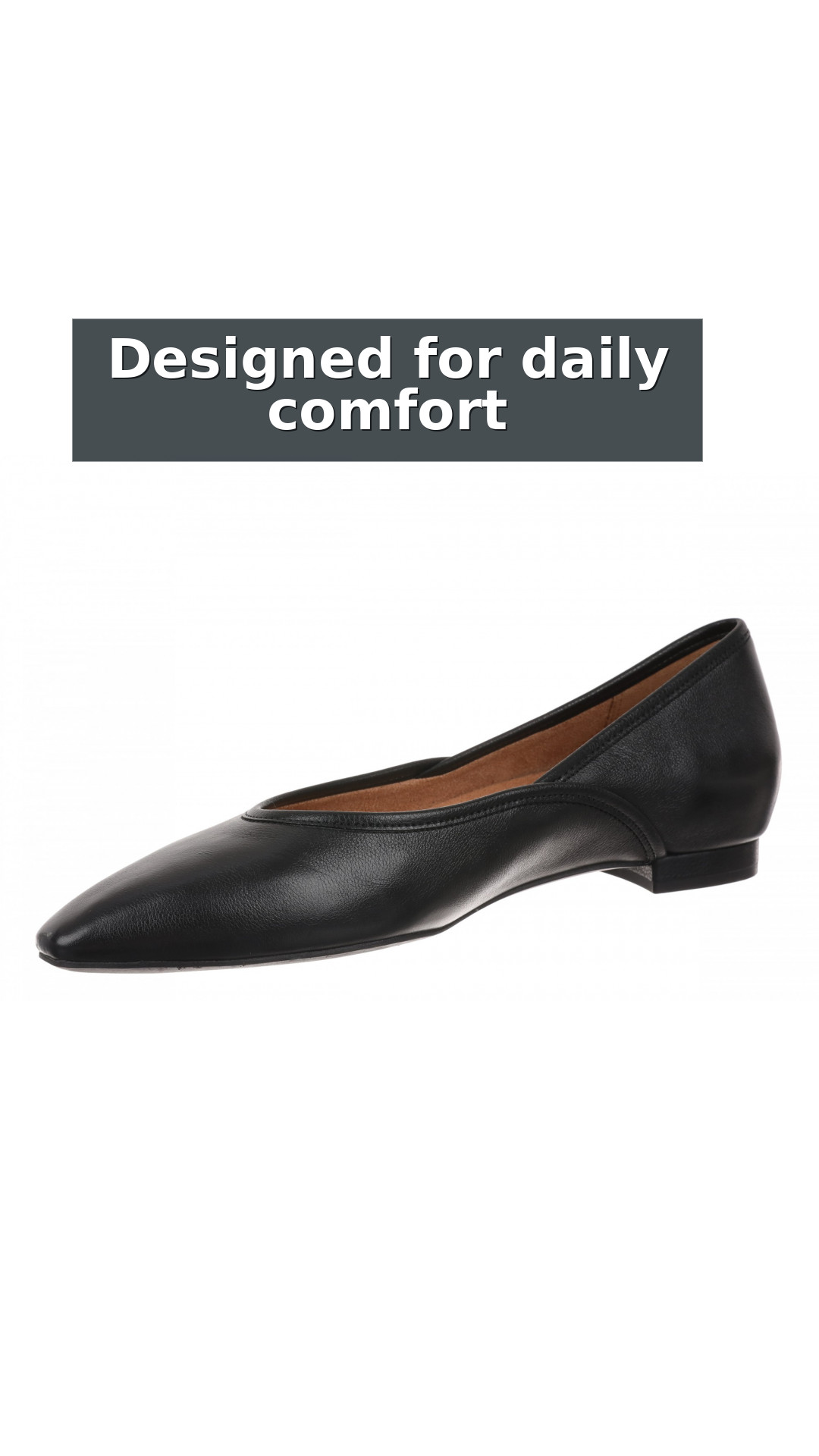 Vionic Gracia Women's Comfort Ballerina Shoe with Arch Support style detail 10: Designed for daily comfort
