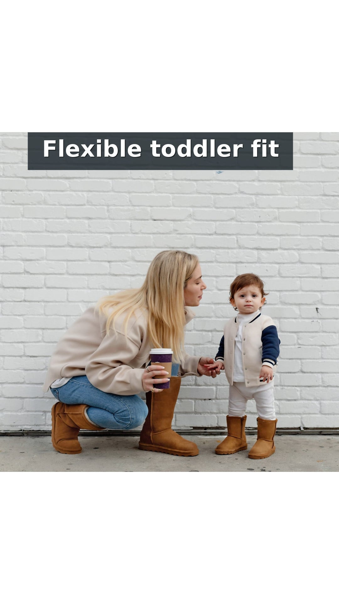 Bearpaw Elle Toddler Zipper - Toddler's Boots - 1962tz style detail 5: Flexible toddler fit