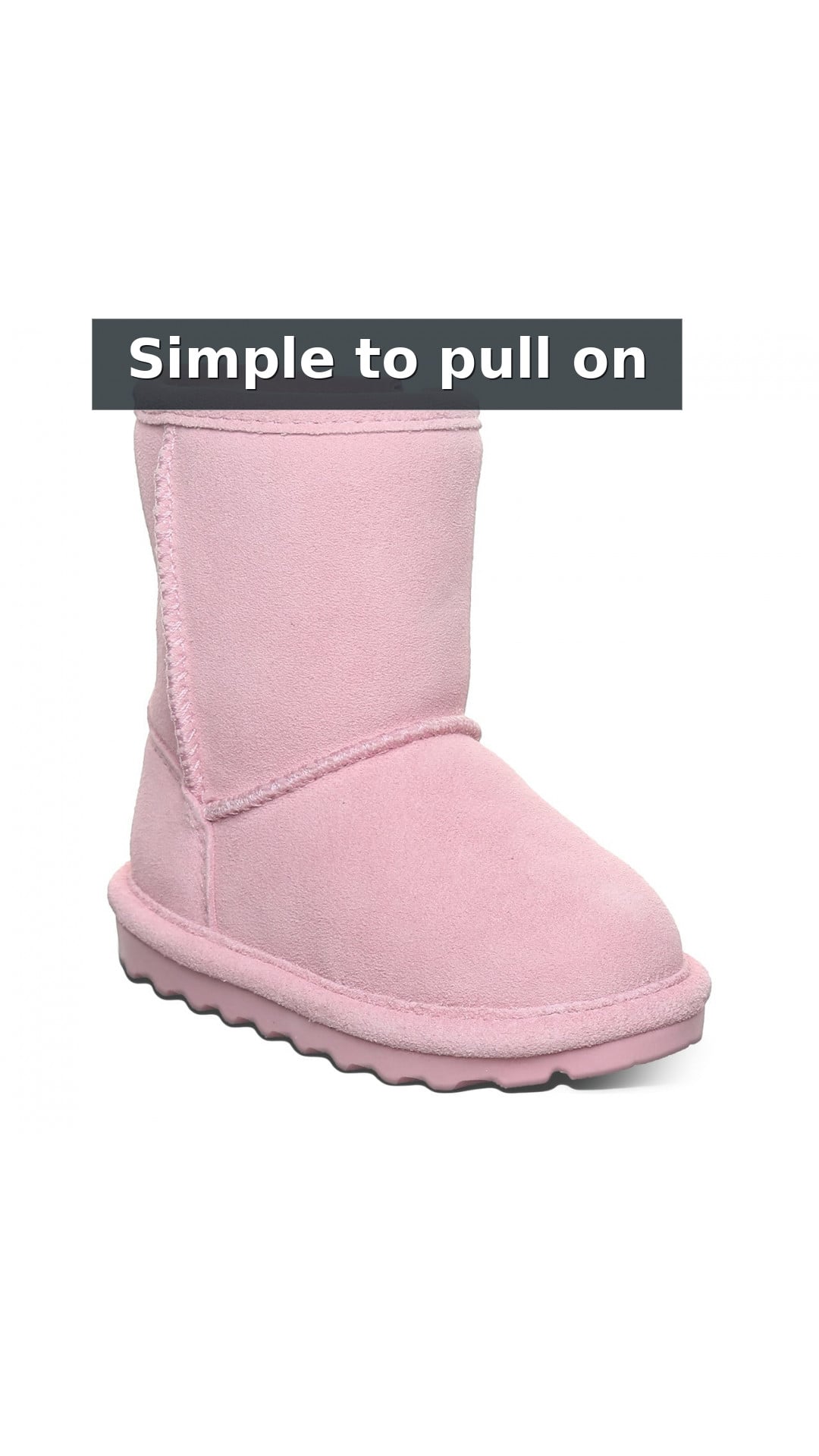 Bearpaw Elle Toddler Zipper - Toddler's Boots - 1962tz style detail 10: Simple to pull on