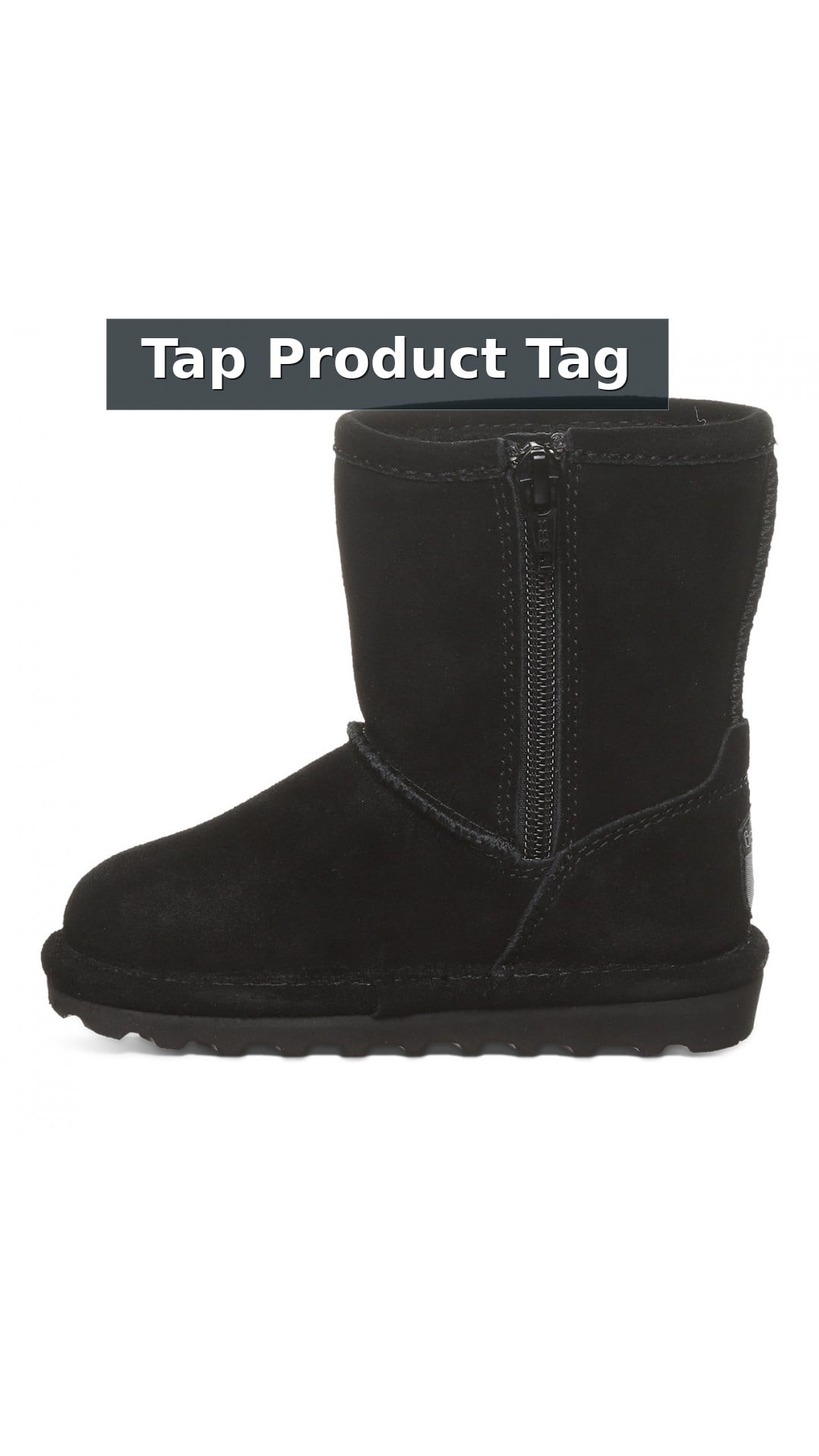 Bearpaw Elle Toddler Zipper - Toddler's Boots - 1962tz style detail 12: Tap Product Tag