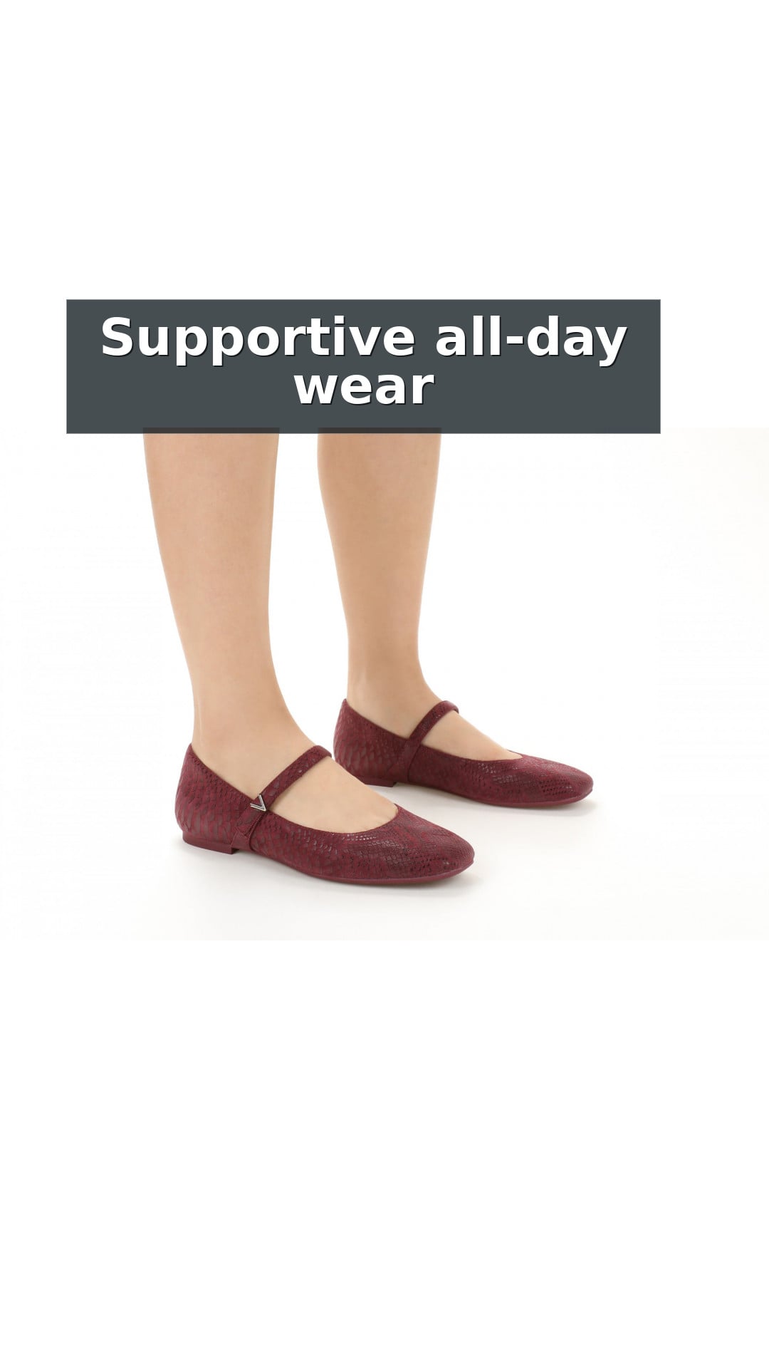 Vionic Alameda Women's Orthotic Supportive Mary Jane Flat style detail 2: Supportive all-day wear