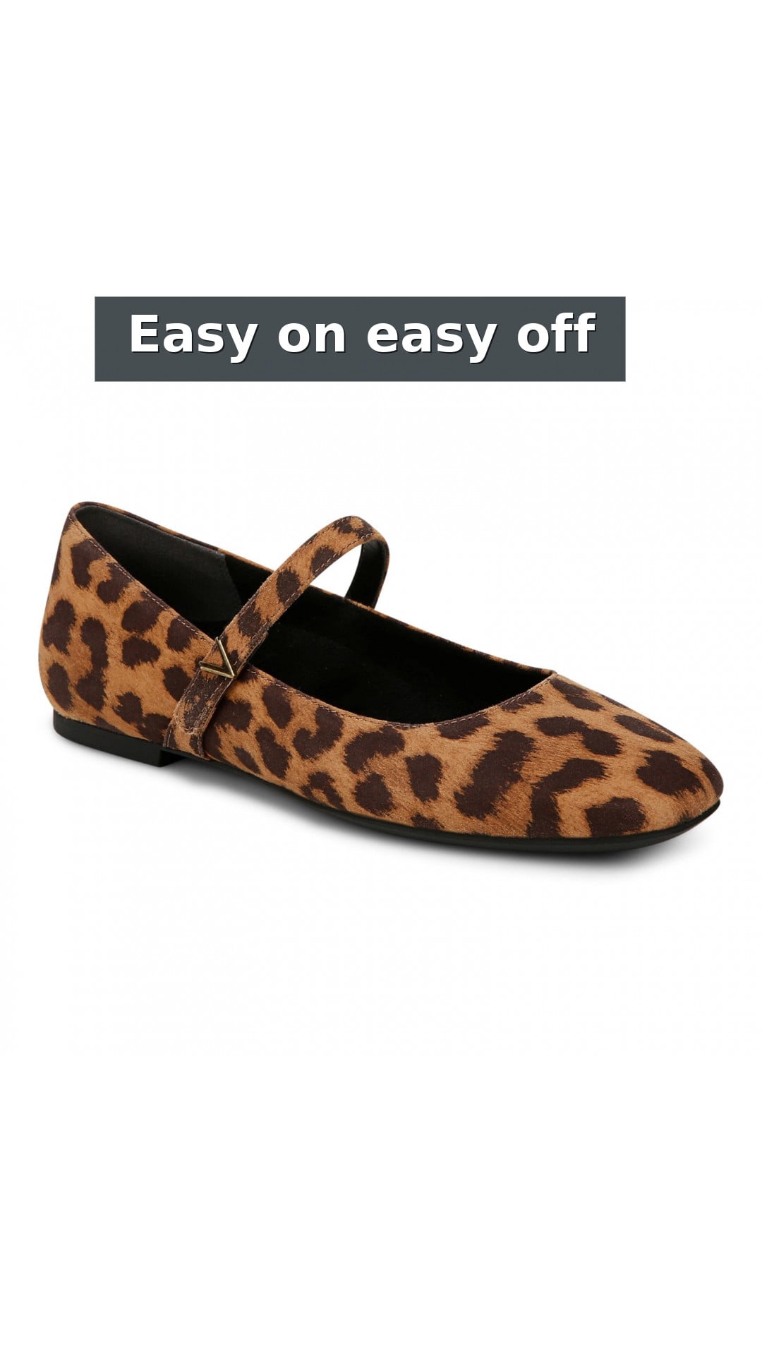 Vionic Alameda Women's Orthotic Supportive Mary Jane Flat style detail 4: Easy on easy off