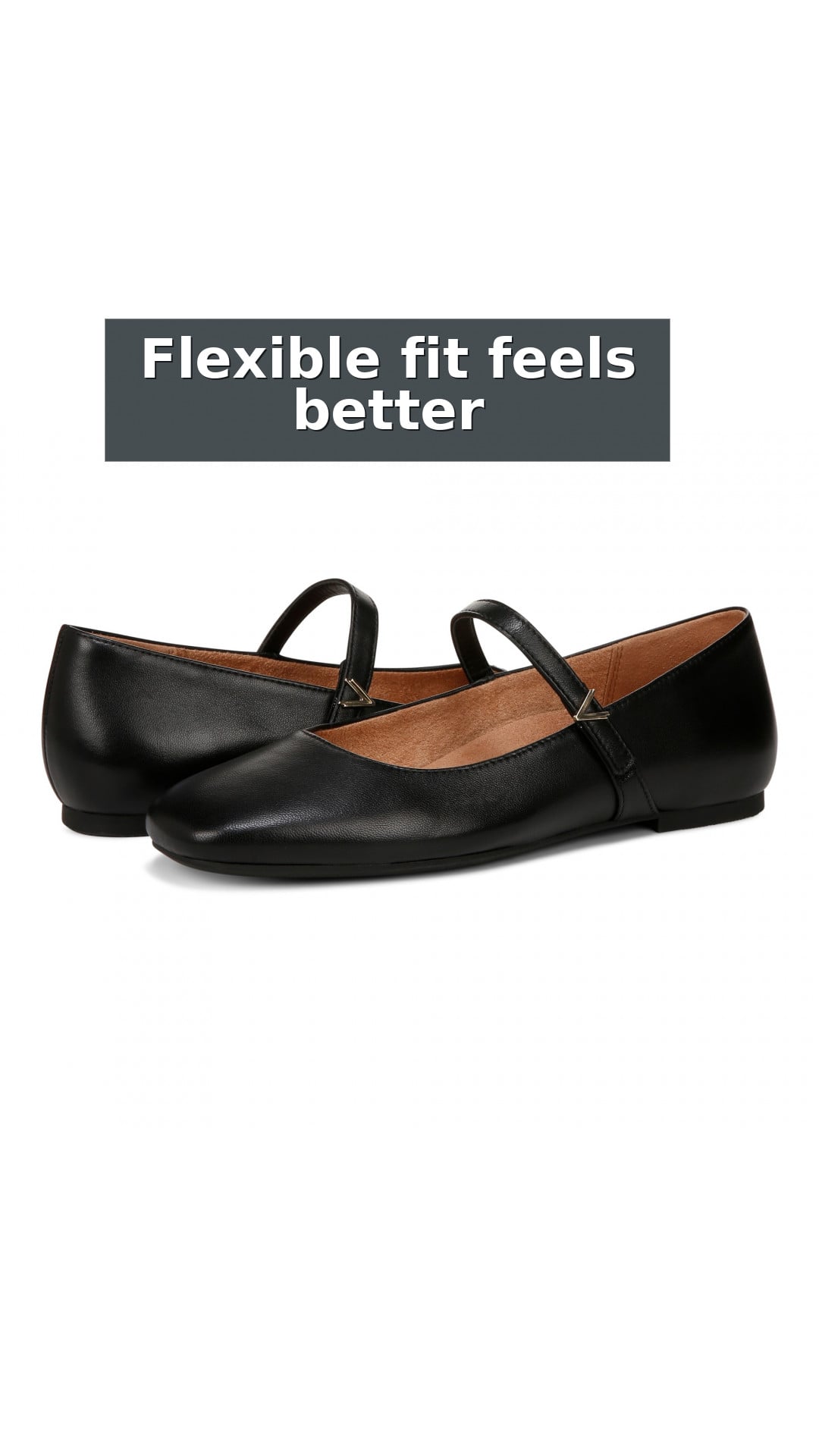 Vionic Alameda Women's Orthotic Supportive Mary Jane Flat style detail 6: Flexible fit feels better
