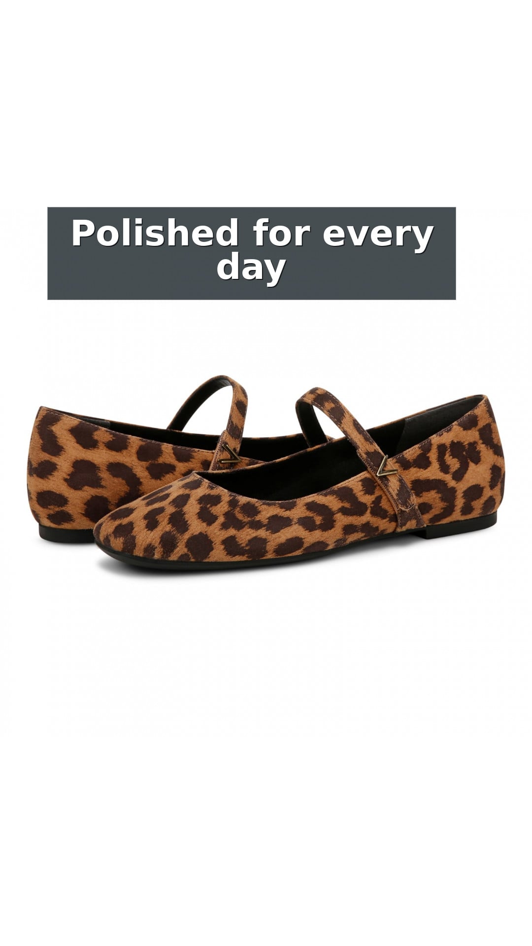 Vionic Alameda Women's Orthotic Supportive Mary Jane Flat style detail 8: Polished for every day