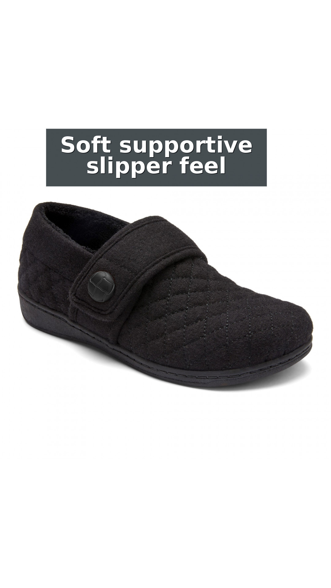 Vionic Jackie Women's Adjustable Supportive Slipper style detail 3: Soft supportive slipper feel