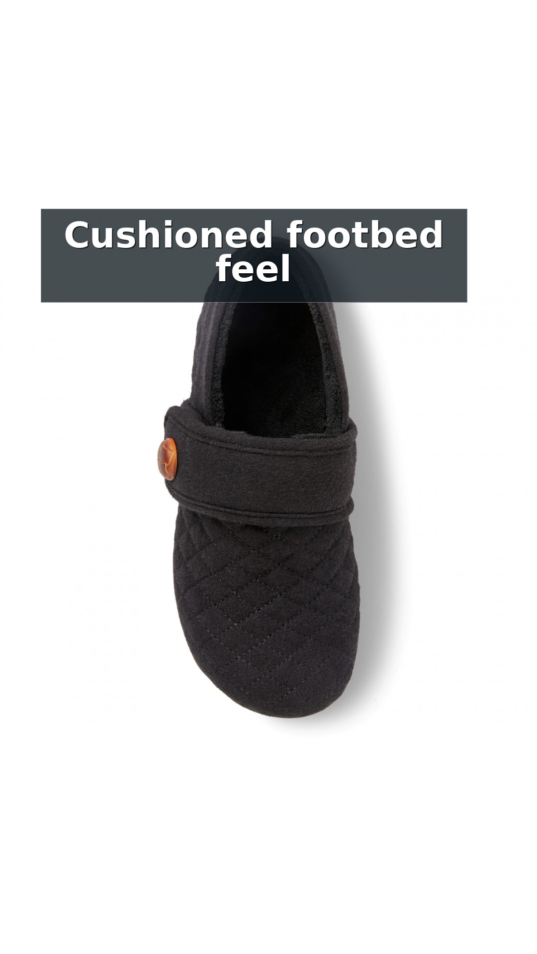 Vionic Jackie Women's Adjustable Supportive Slipper style detail 7: Cushioned footbed feel