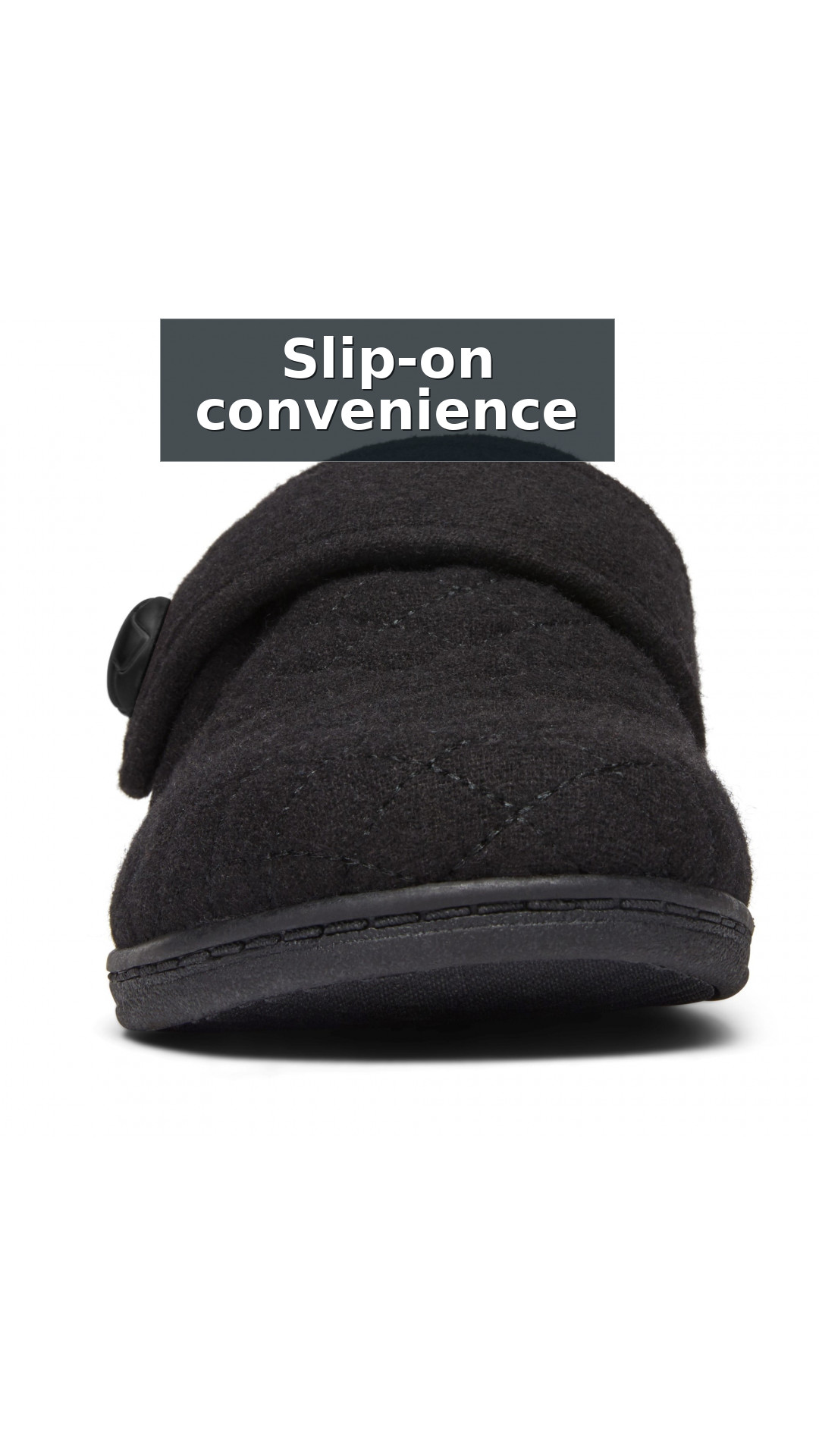 Vionic Jackie Women's Adjustable Supportive Slipper style detail 9: Slip-on convenience