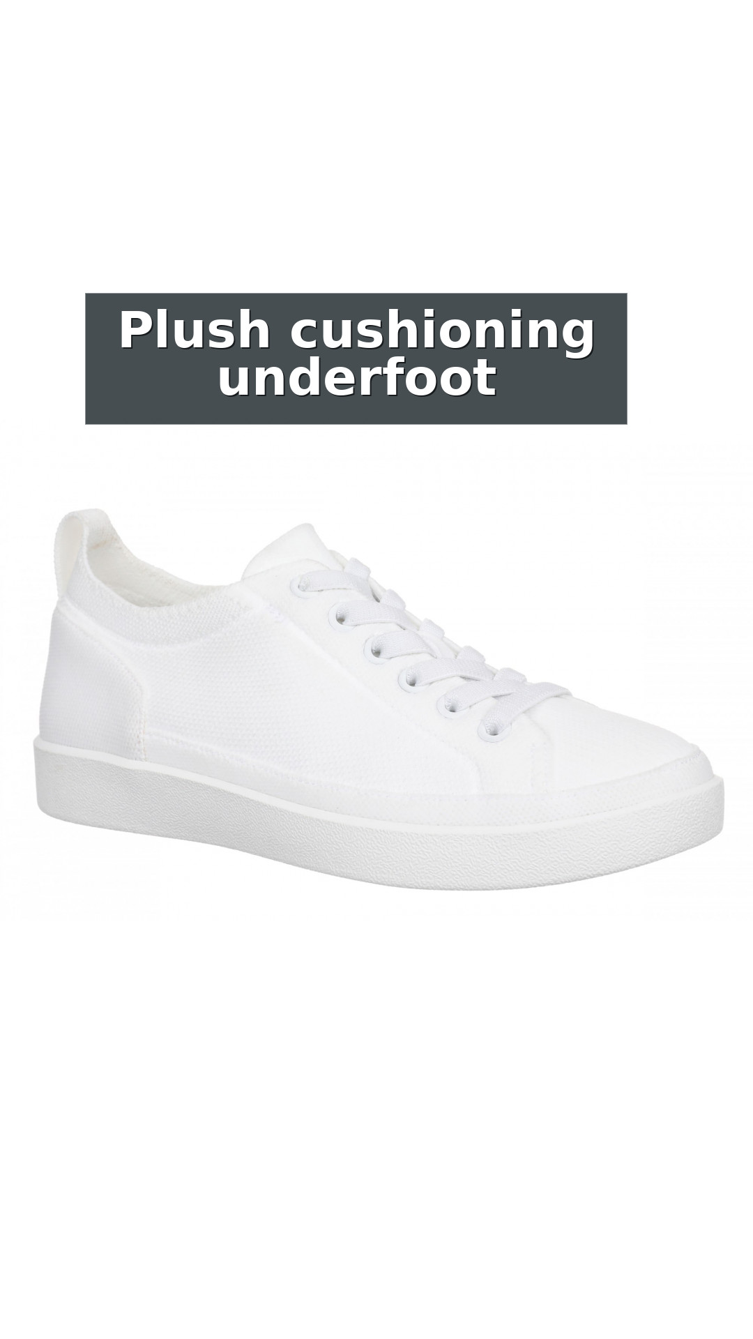 Vionic Winny Knit Women's Comfortable Orthotic Arch Support Knit Sneaker style detail 3: Plush cushioning underfoot