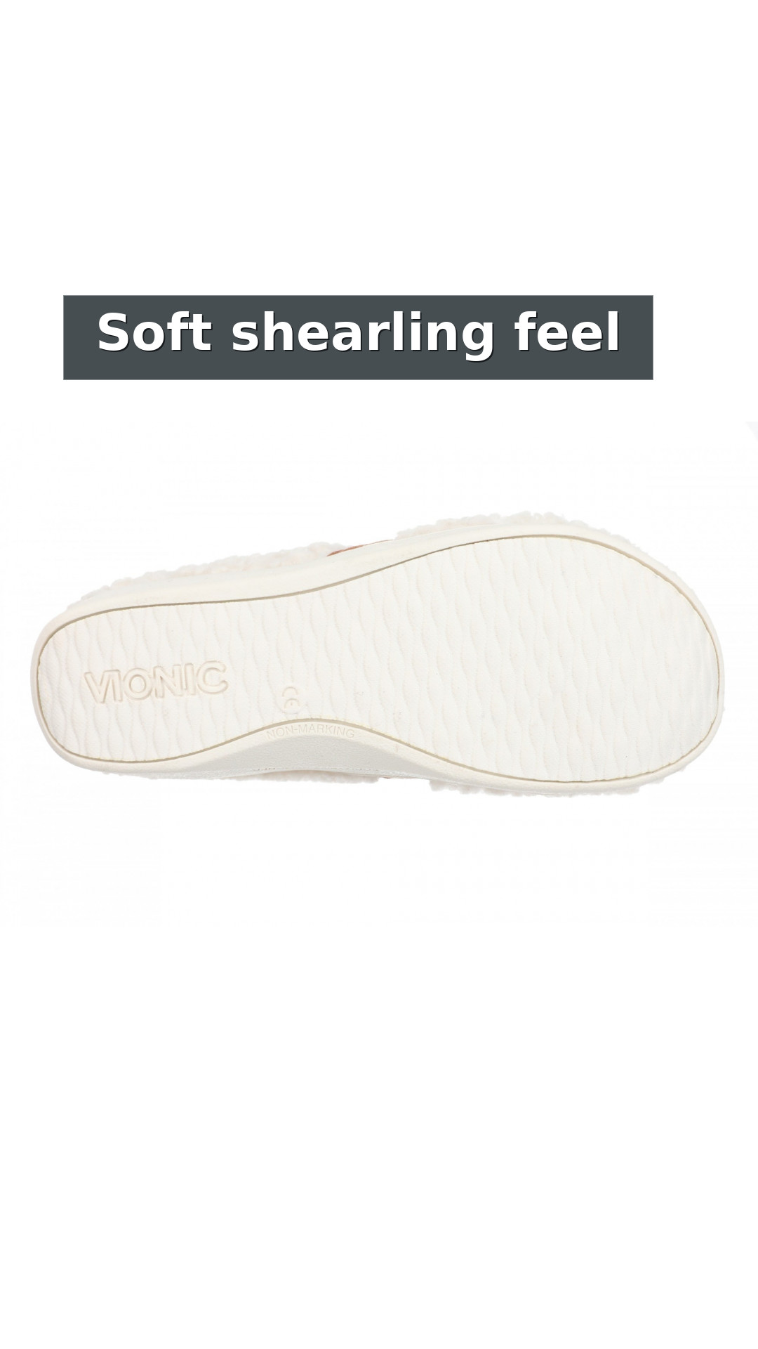 Vionic Imogen Slipper - Women's Orthotic Arch Support Comfort Slipper style detail 2: Soft shearling feel