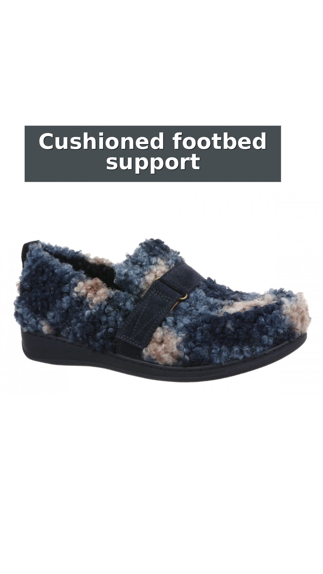 Vionic Imogen Slipper - Women's Orthotic Arch Support Comfort Slipper style detail 8: Cushioned footbed support