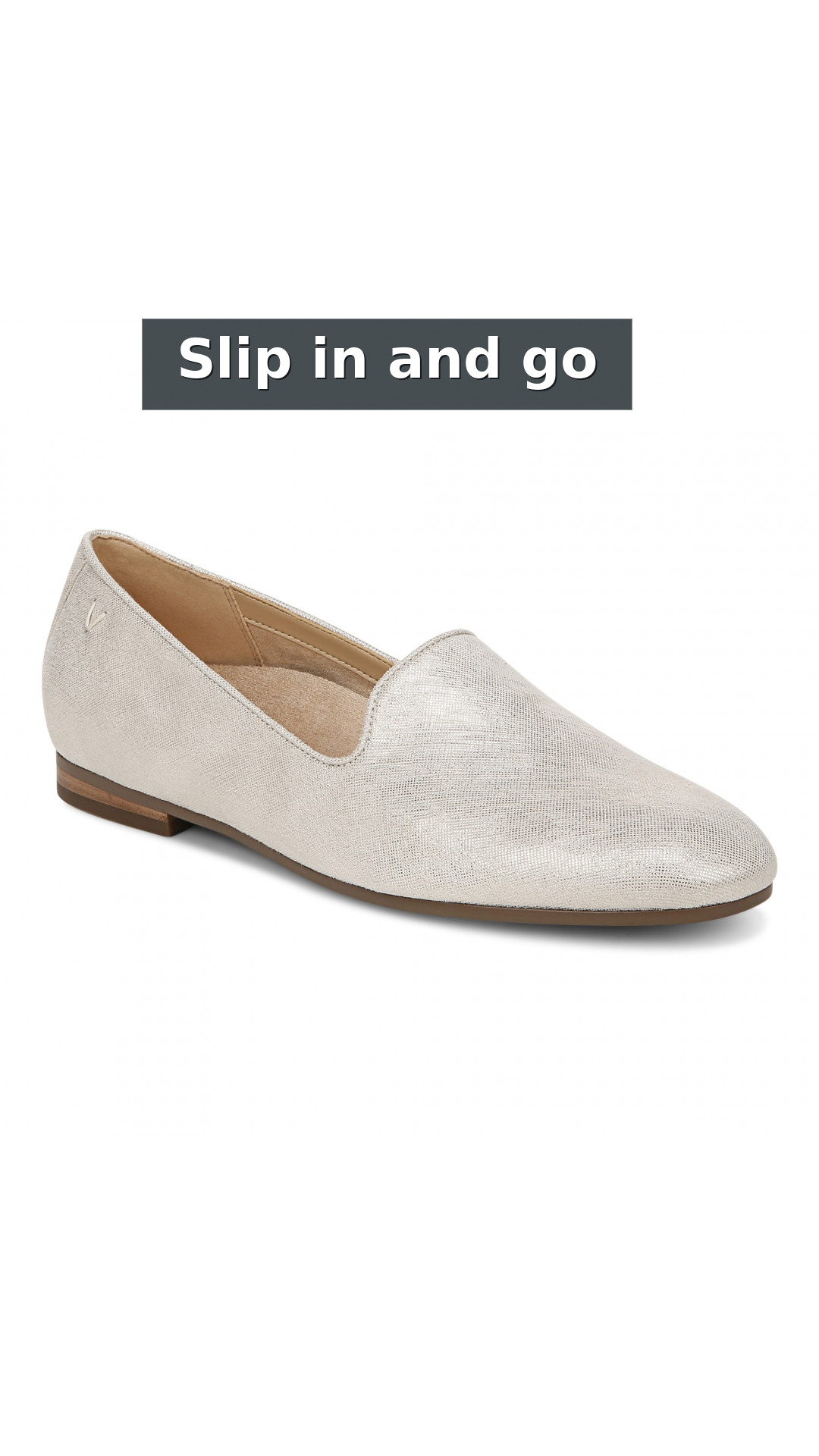 Vionic Willa Womens Sleek Leather Casual Slip On Moc style detail 9: Slip in and go