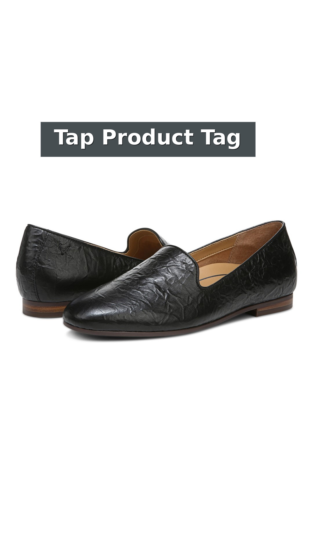 Vionic Willa Womens Sleek Leather Casual Slip On Moc style detail 12: Tap Product Tag