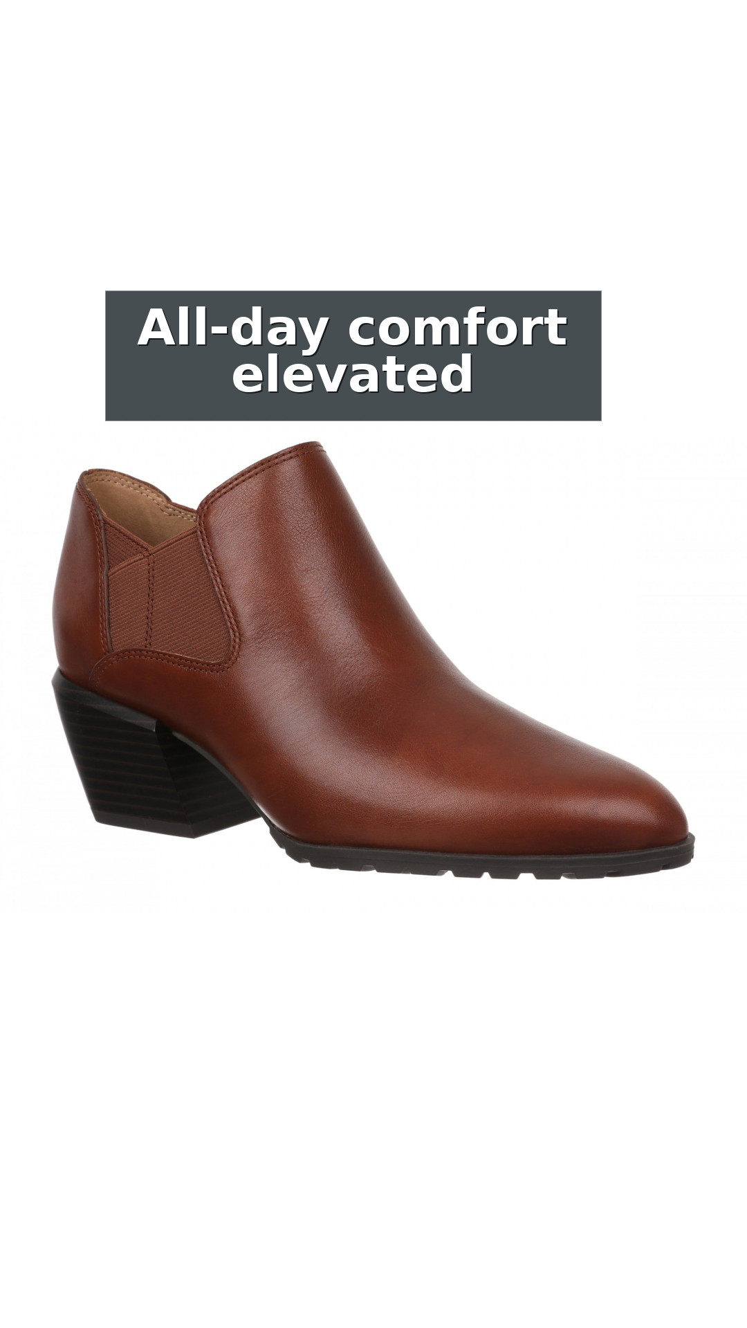 Vionic Bethany Orthotic Arch Support Women's Ankle Boot style detail 2: All-day comfort elevated