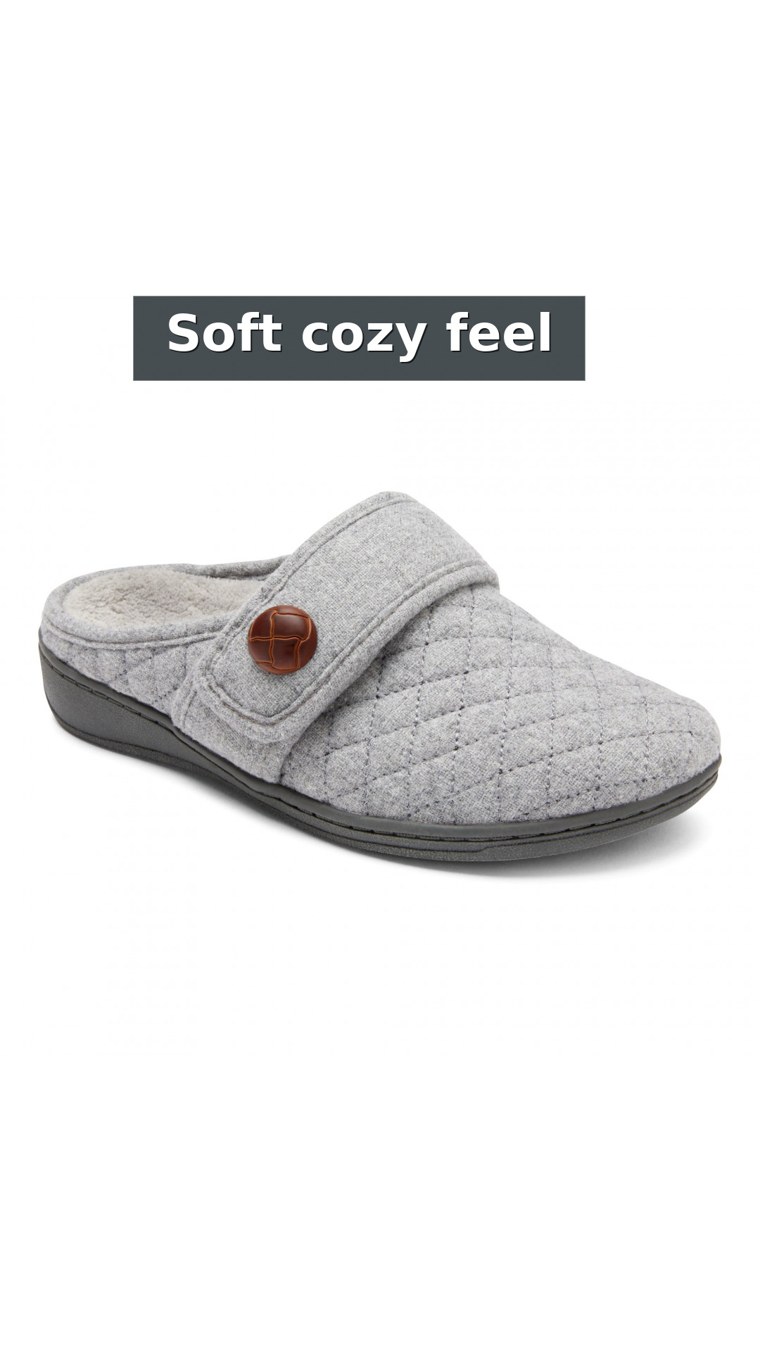 Vionic Carlin Women's Supportive Slippers style detail 3: Soft cozy feel