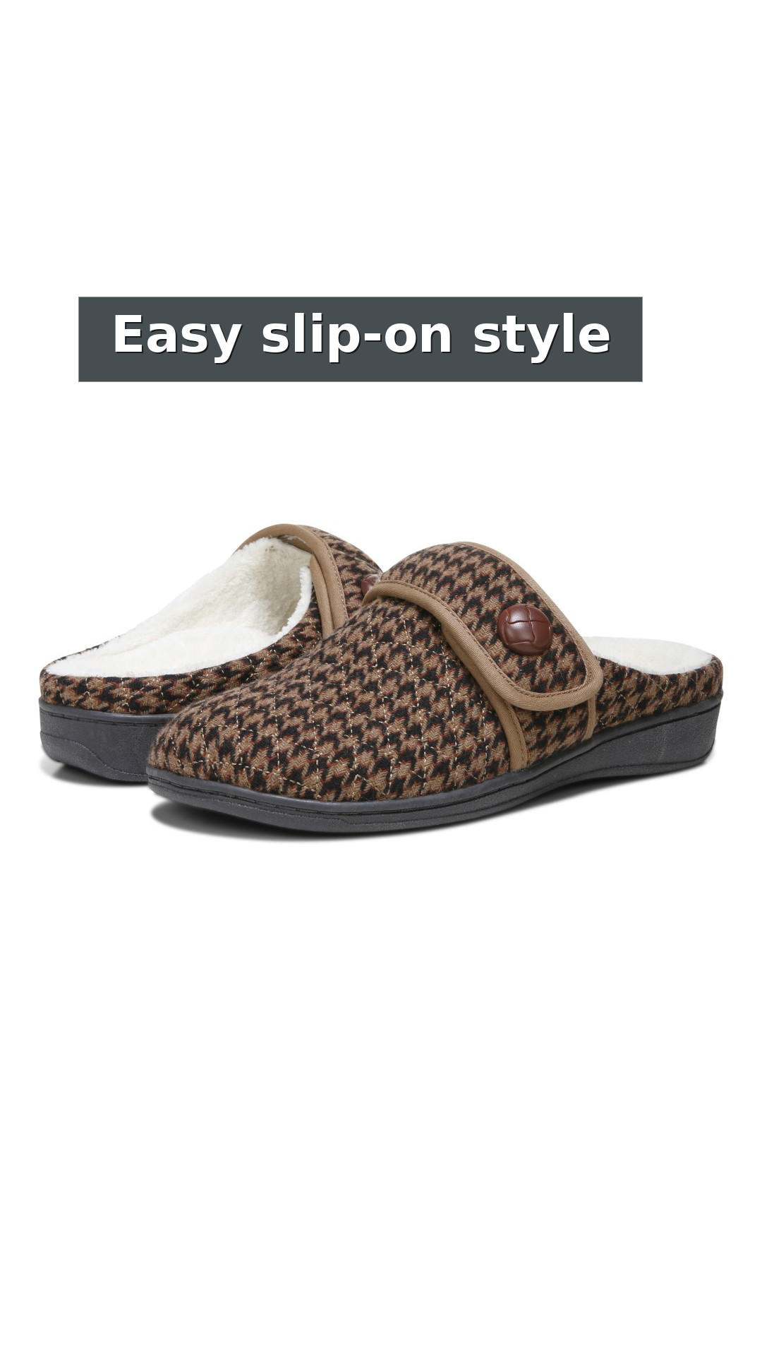 Vionic Carlin Women's Supportive Slippers style detail 4: Easy slip-on style
