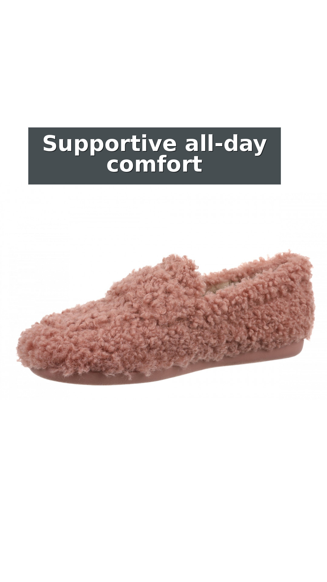 Vionic Snuggle Slipper Women's Comfort Orthotic Arch Support Indoor Outdoor Slippers style detail 7: Supportive all-day comfort