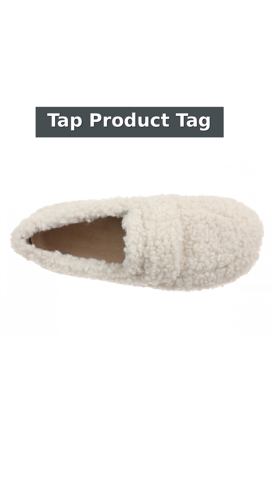 Vionic Snuggle Slipper Women's Comfort Orthotic Arch Support Indoor Outdoor Slippers style detail 12: Tap Product Tag