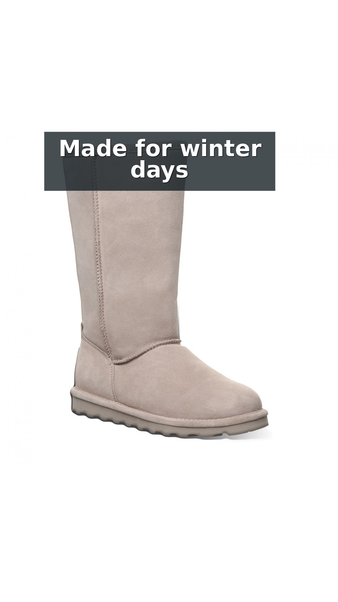 Bearpaw Elle Tall Women's Suede Boots - 1963w style detail 5: Made for winter days