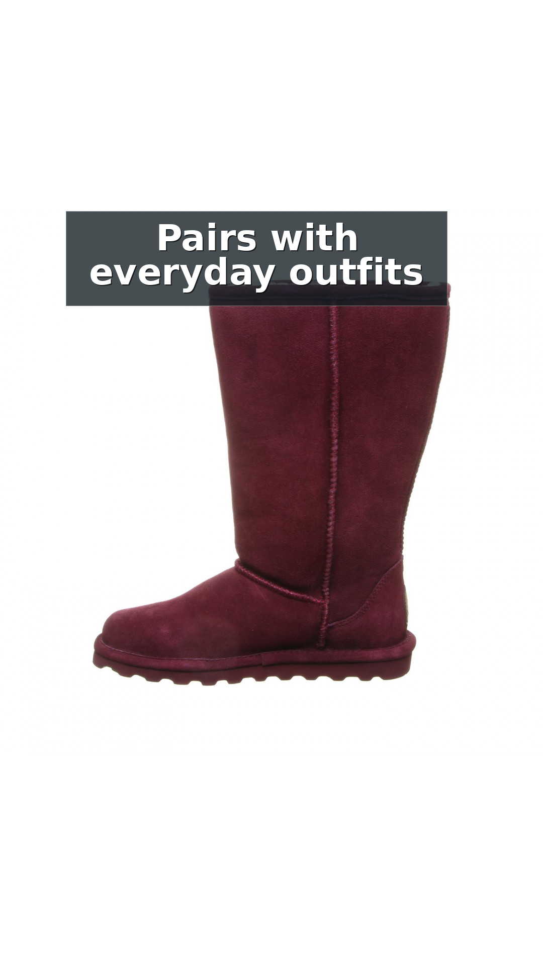 Bearpaw Elle Tall Women's Suede Boots - 1963w style detail 9: Pairs with everyday outfits