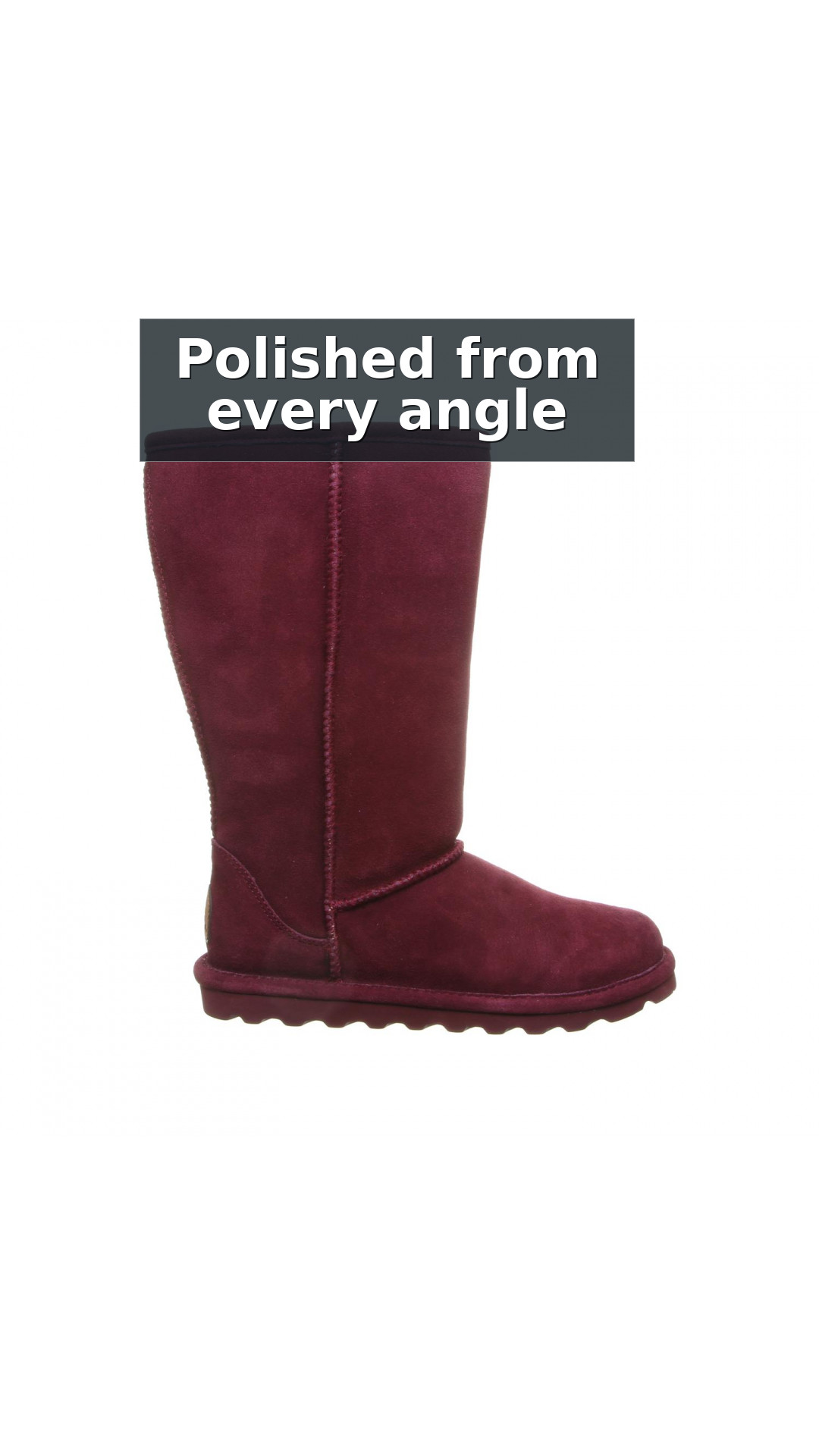 Bearpaw Elle Tall Women's Suede Boots - 1963w style detail 10: Polished from every angle