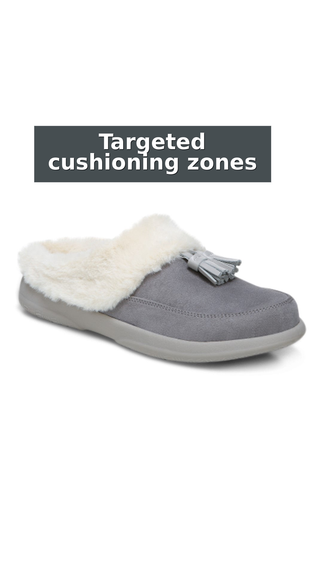 Vionic Perrin Women's Arch Supportive Slipper with Removable Insoles style detail 4: Targeted cushioning zones