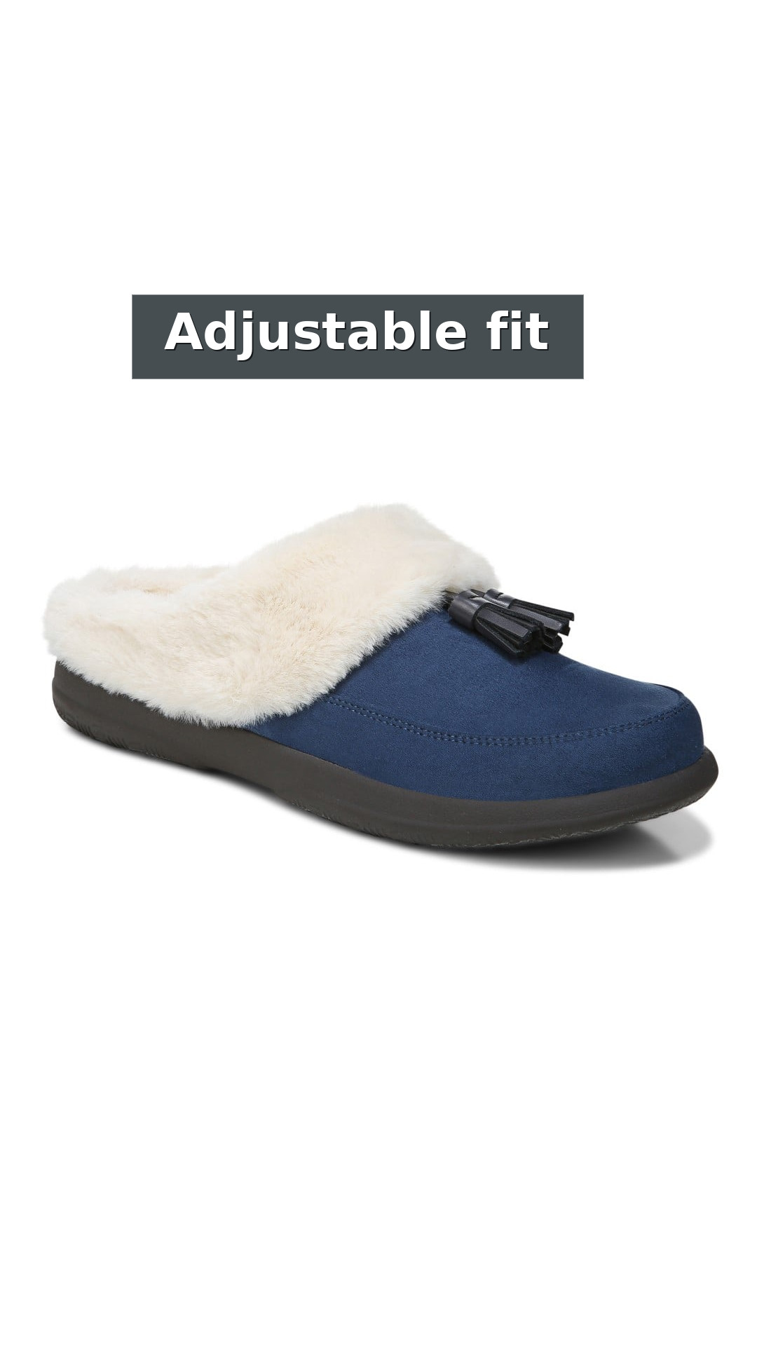 Vionic Perrin Women's Arch Supportive Slipper with Removable Insoles style detail 6: Adjustable fit