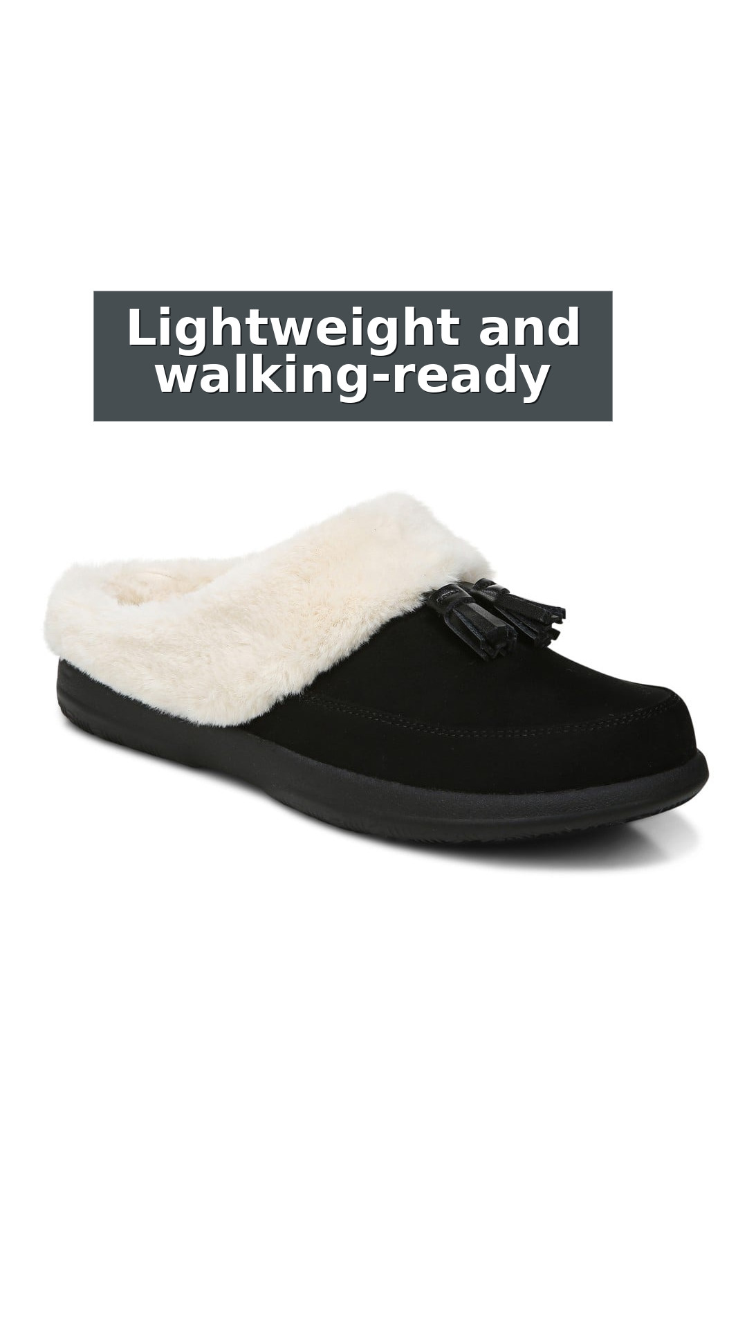 Vionic Perrin Women's Arch Supportive Slipper with Removable Insoles style detail 7: Lightweight and walking-ready