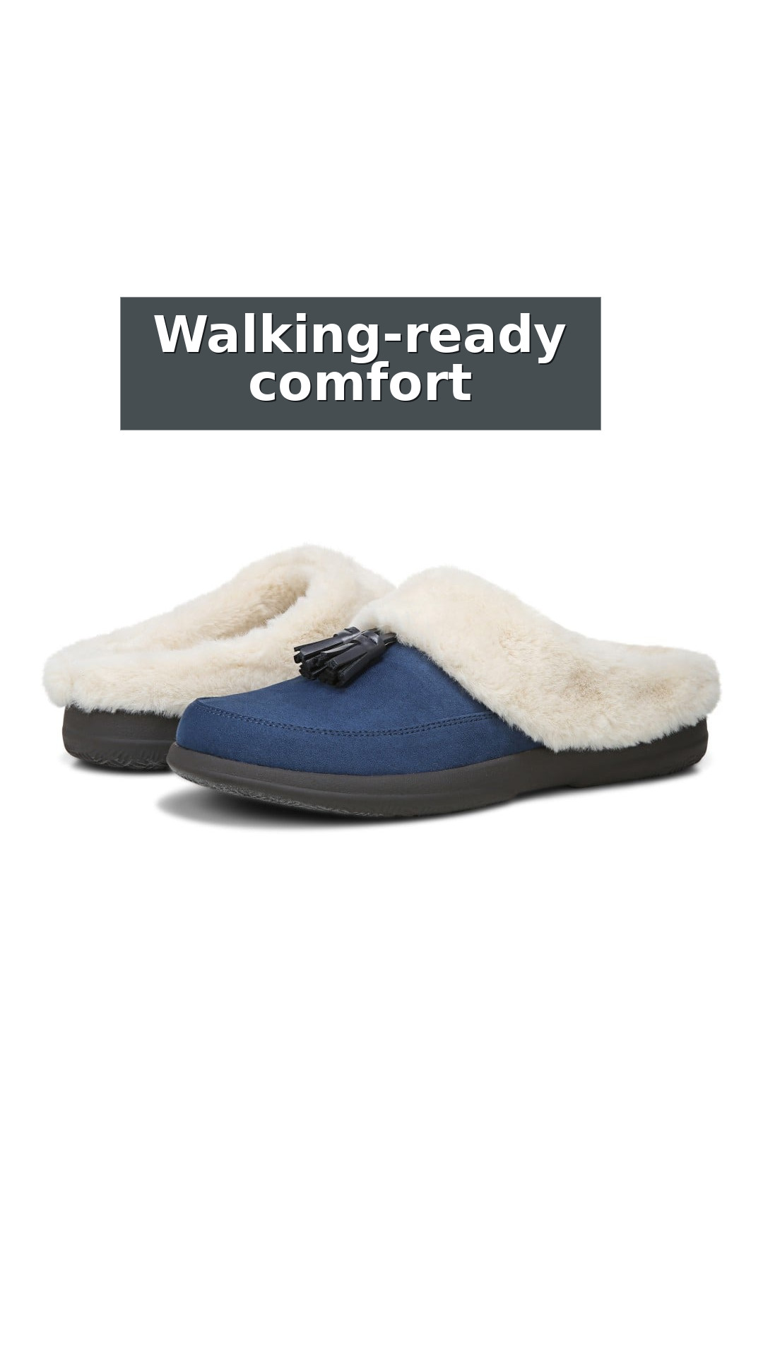 Vionic Perrin Women's Arch Supportive Slipper with Removable Insoles style detail 8: Walking-ready comfort