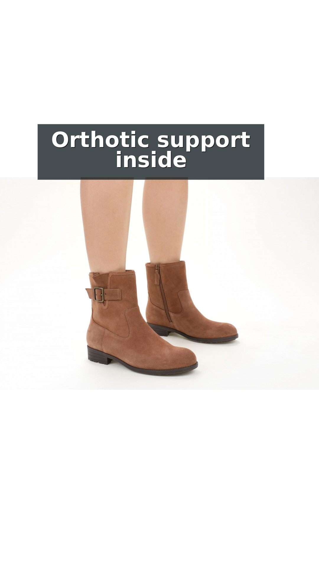 Vionic Jill Women's Heeled Ankle Boot style detail 2: Orthotic support inside
