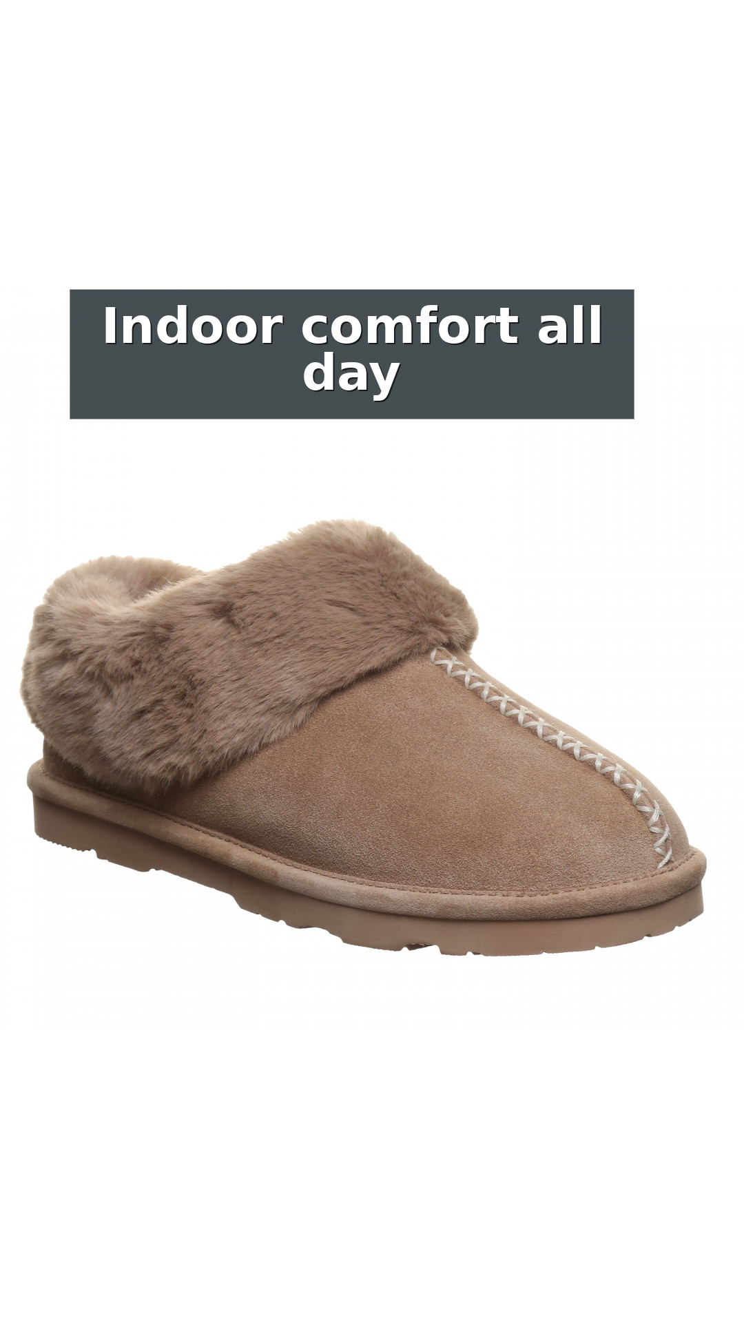 Bearpaw Bella Women's Slippers - 3334w | Cozy Suede Comfort Slippers style detail 4: Indoor comfort all day