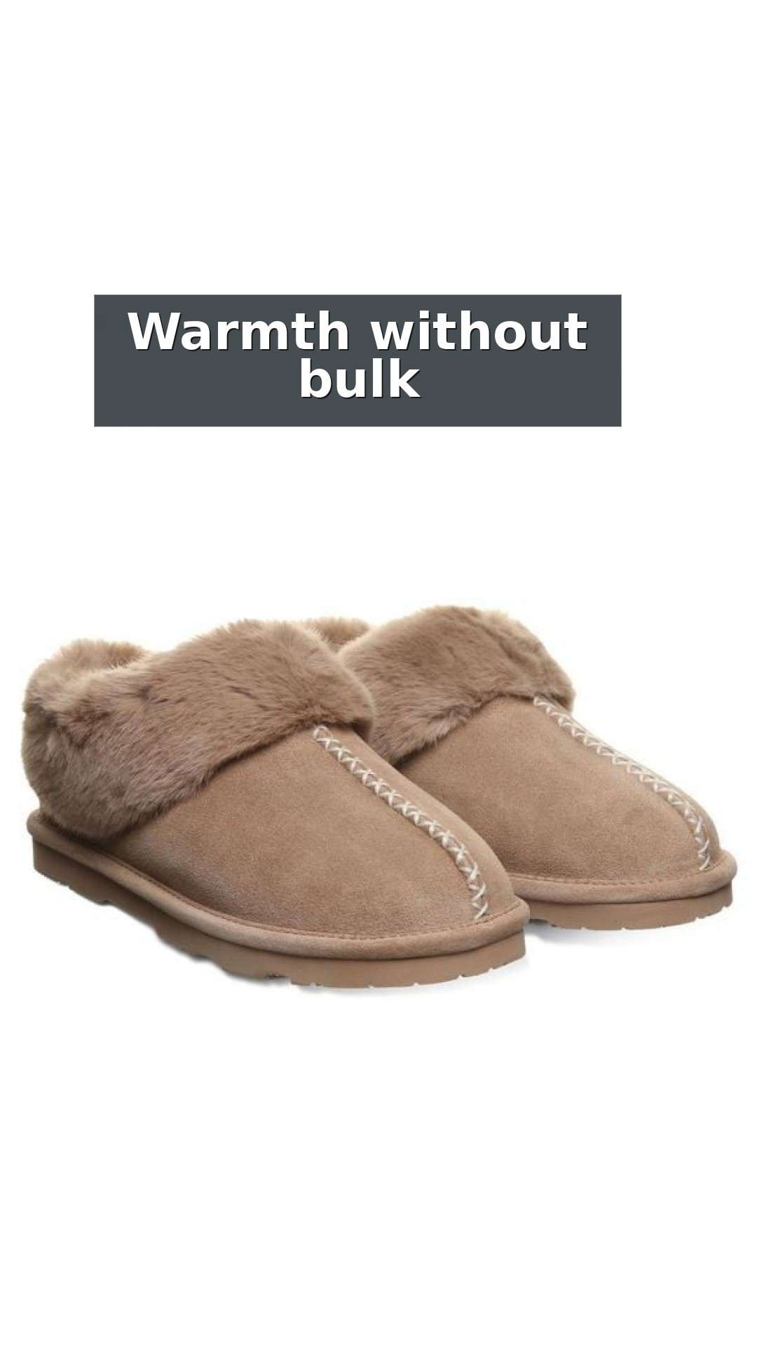 Bearpaw Bella Women's Slippers - 3334w | Cozy Suede Comfort Slippers style detail 8: Warmth without bulk