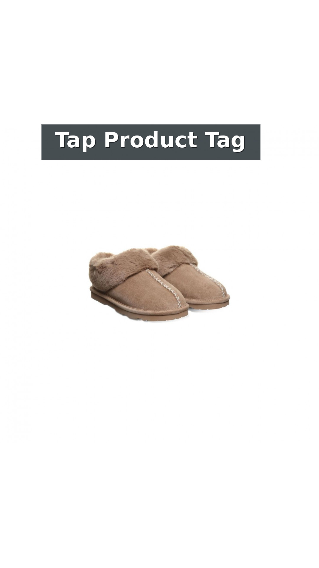 Bearpaw Bella Women's Slippers - 3334w | Cozy Suede Comfort Slippers style detail 12: Tap Product Tag