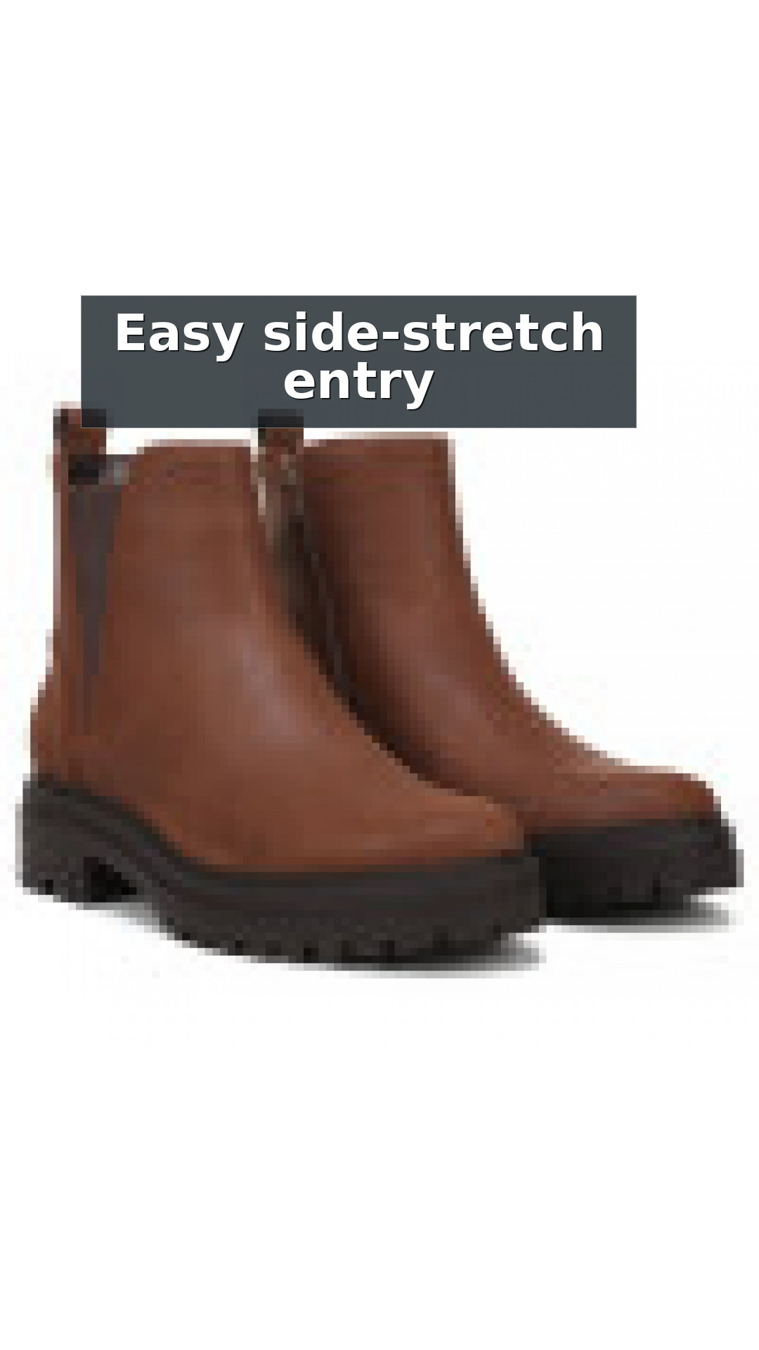 Vionic Georgina Women's Chelsea Boots style detail 4: Easy side-stretch entry