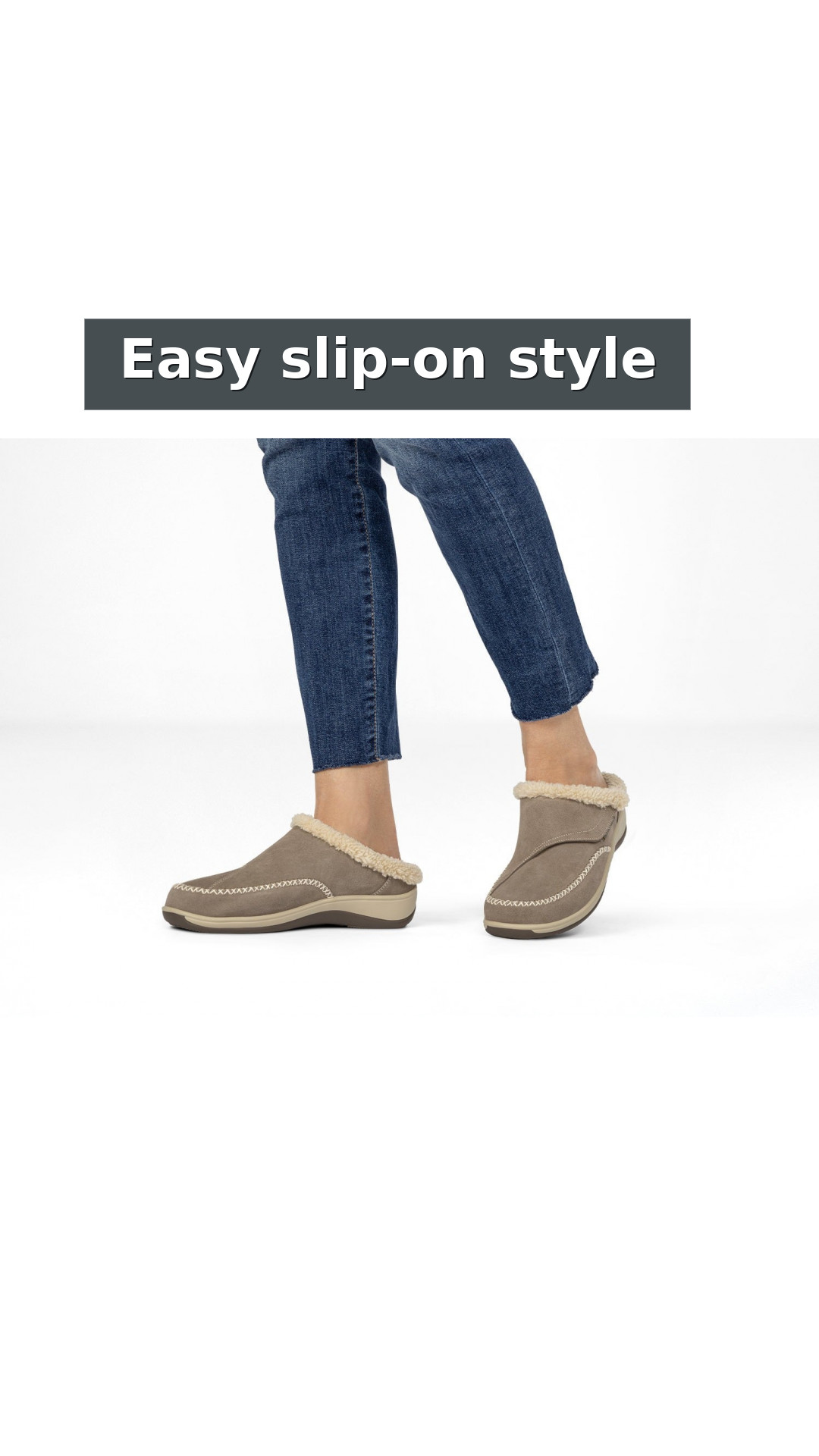 Orthofeet Charlotte Orthotic Comfort Women's Slippers style detail 6: Easy slip-on style