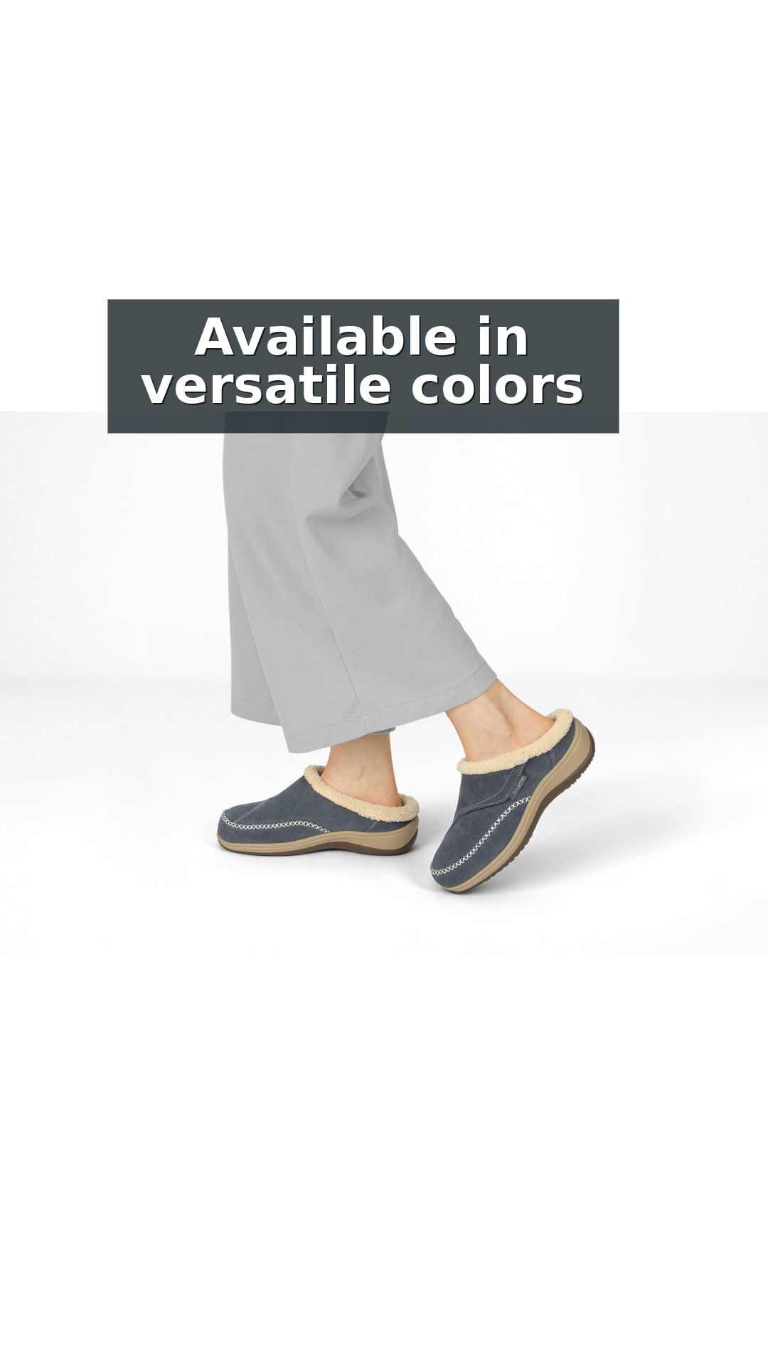 Orthofeet Charlotte Orthotic Comfort Women's Slippers style detail 8: Available in versatile colors